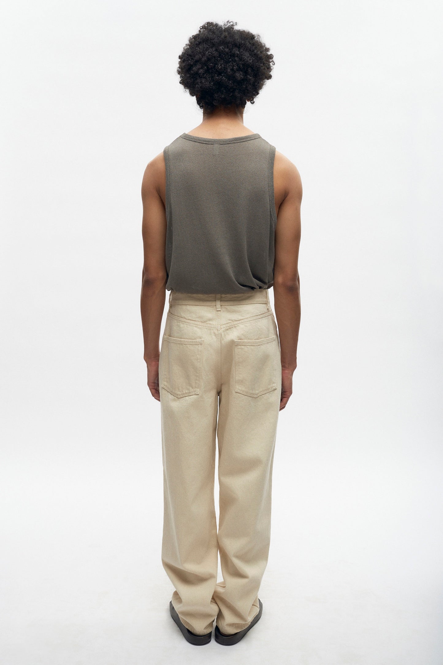 Men's Luxor Jersey Tank in Dark Taupe