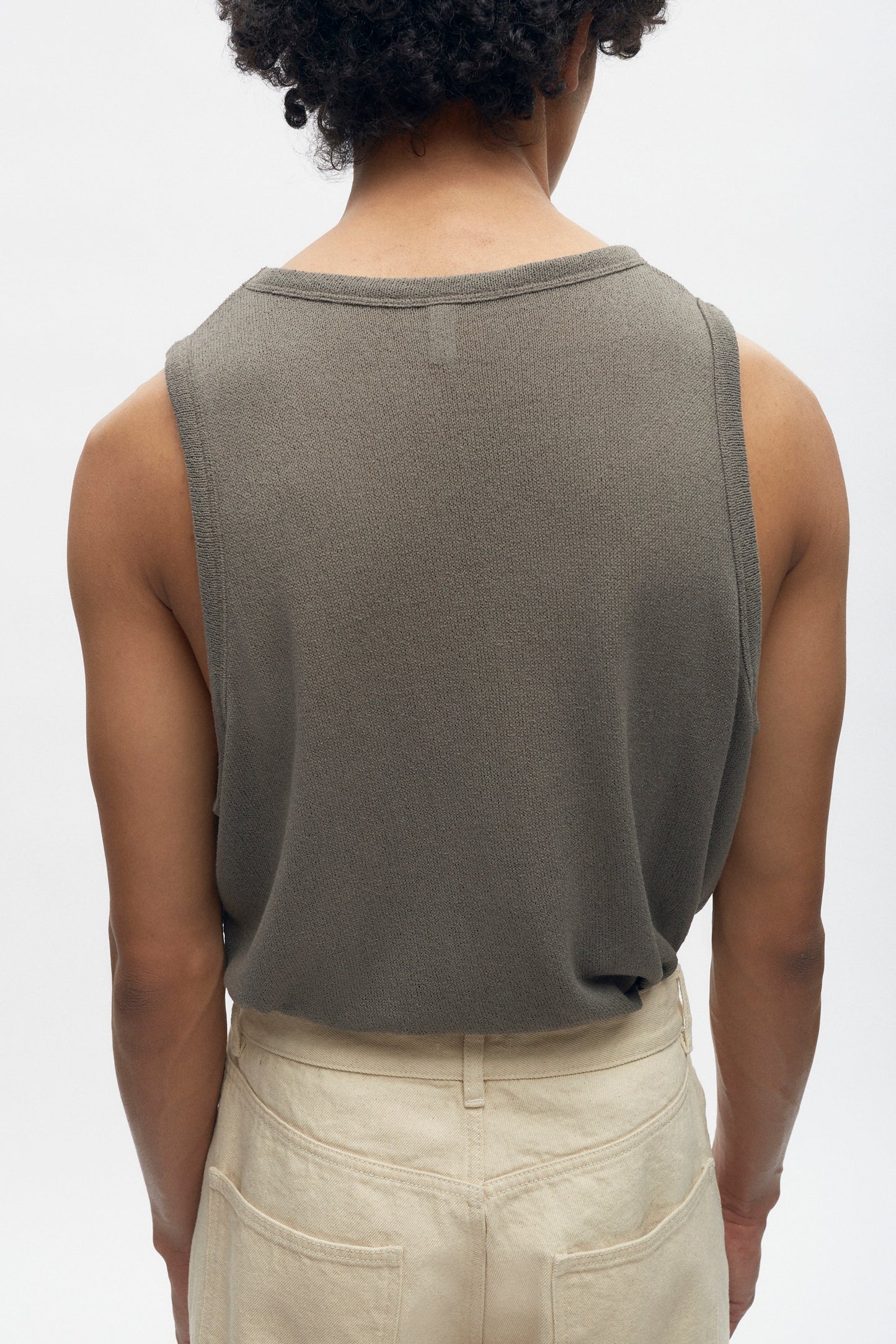 Men's Luxor Jersey Tank in Dark Taupe