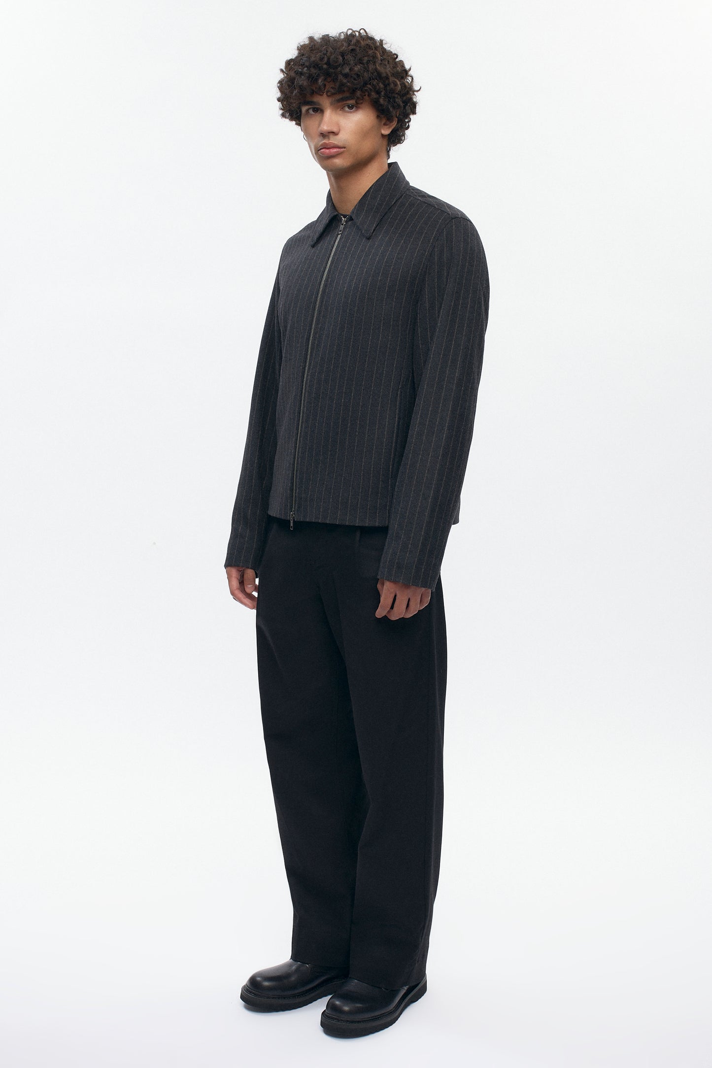 Men's Malik Wool Jacket in Black