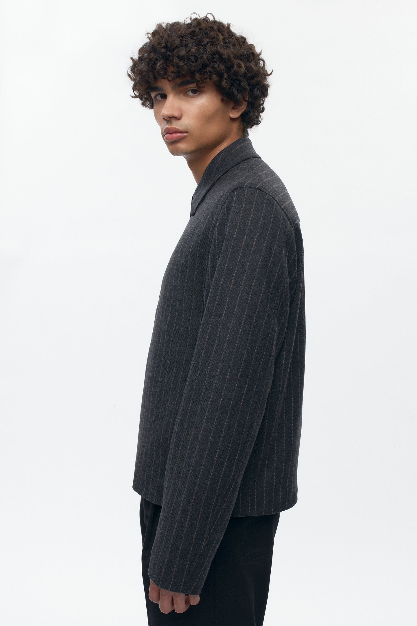 Men's Malik Wool Jacket in Black