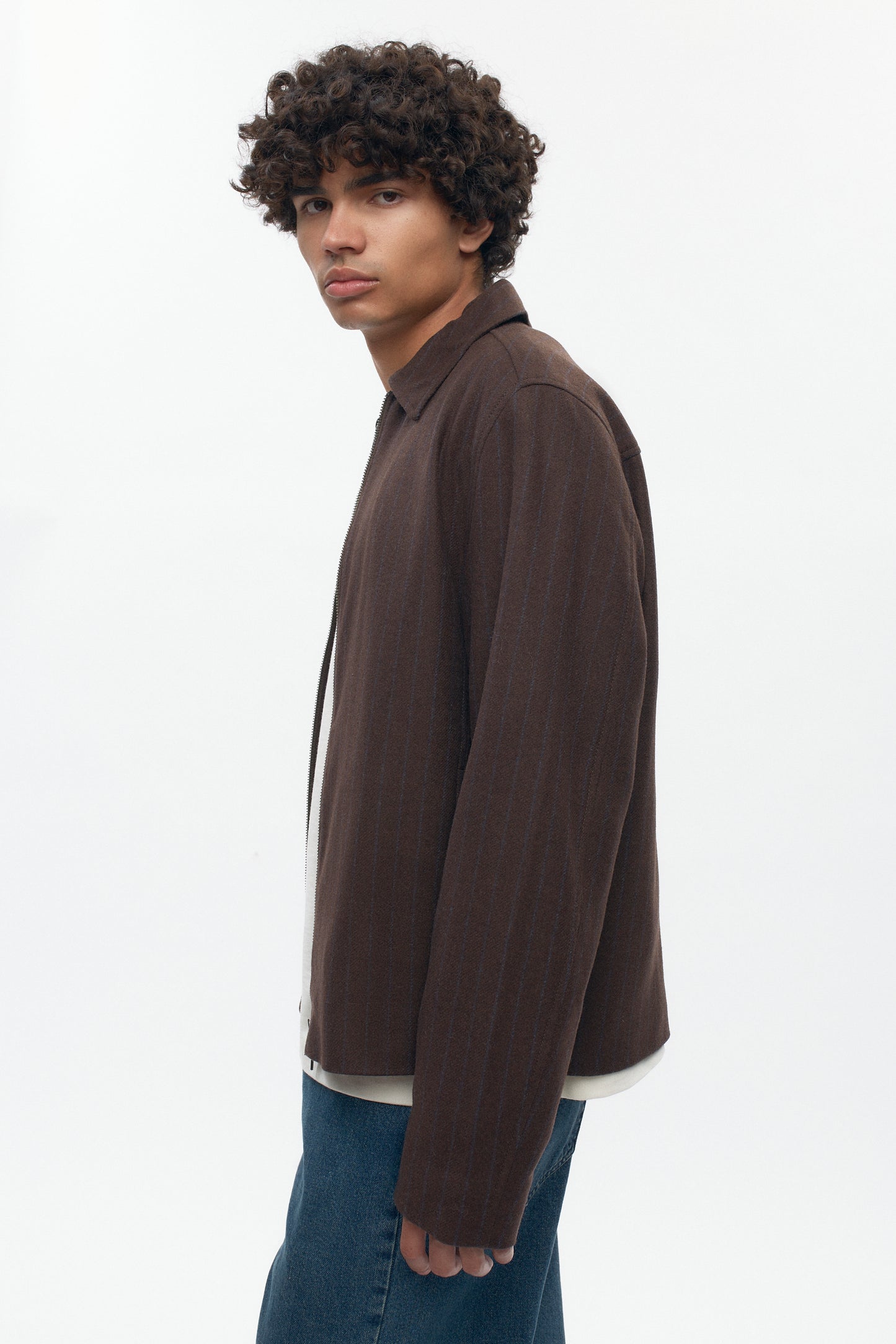 Men's Malik Wool Jacket in Coffee Bean
