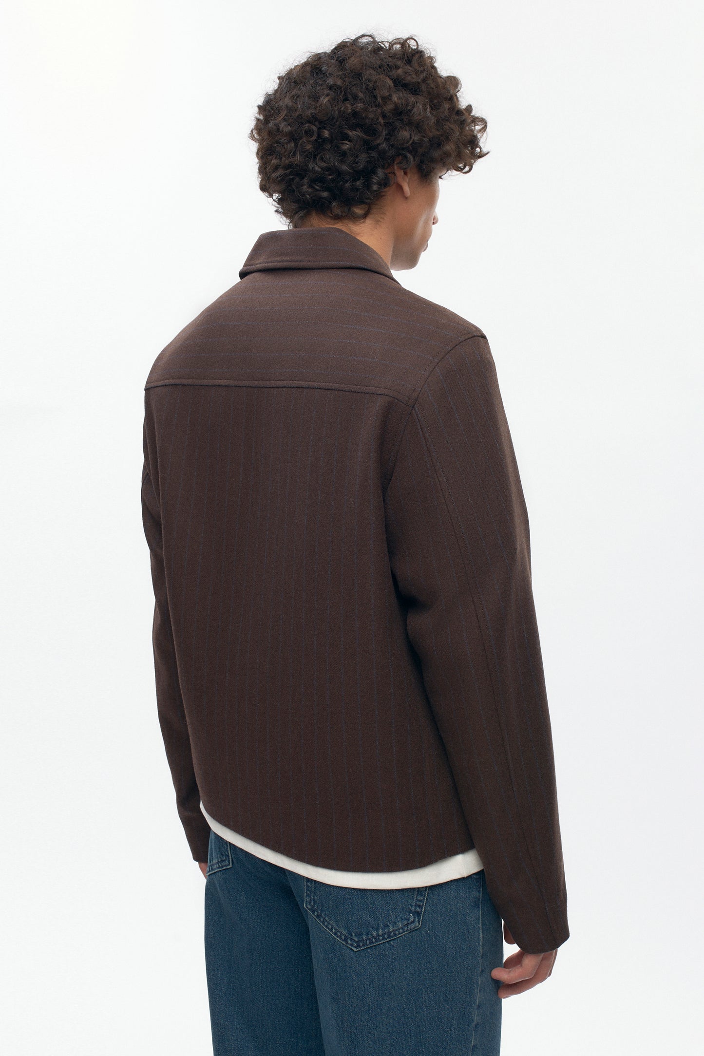Men's Malik Wool Jacket in Coffee Bean