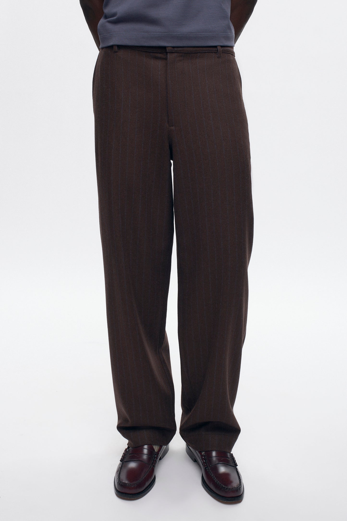 Men's Malik Wool Trouser in Coffee Bean