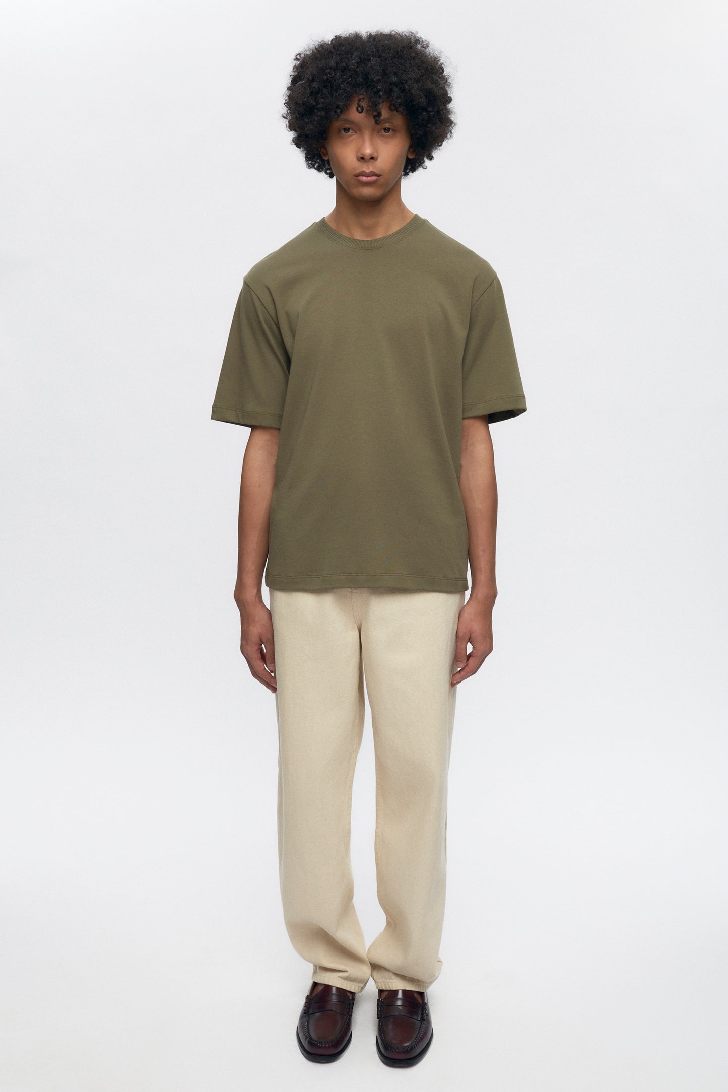 Men's Midweight Crew in Olive