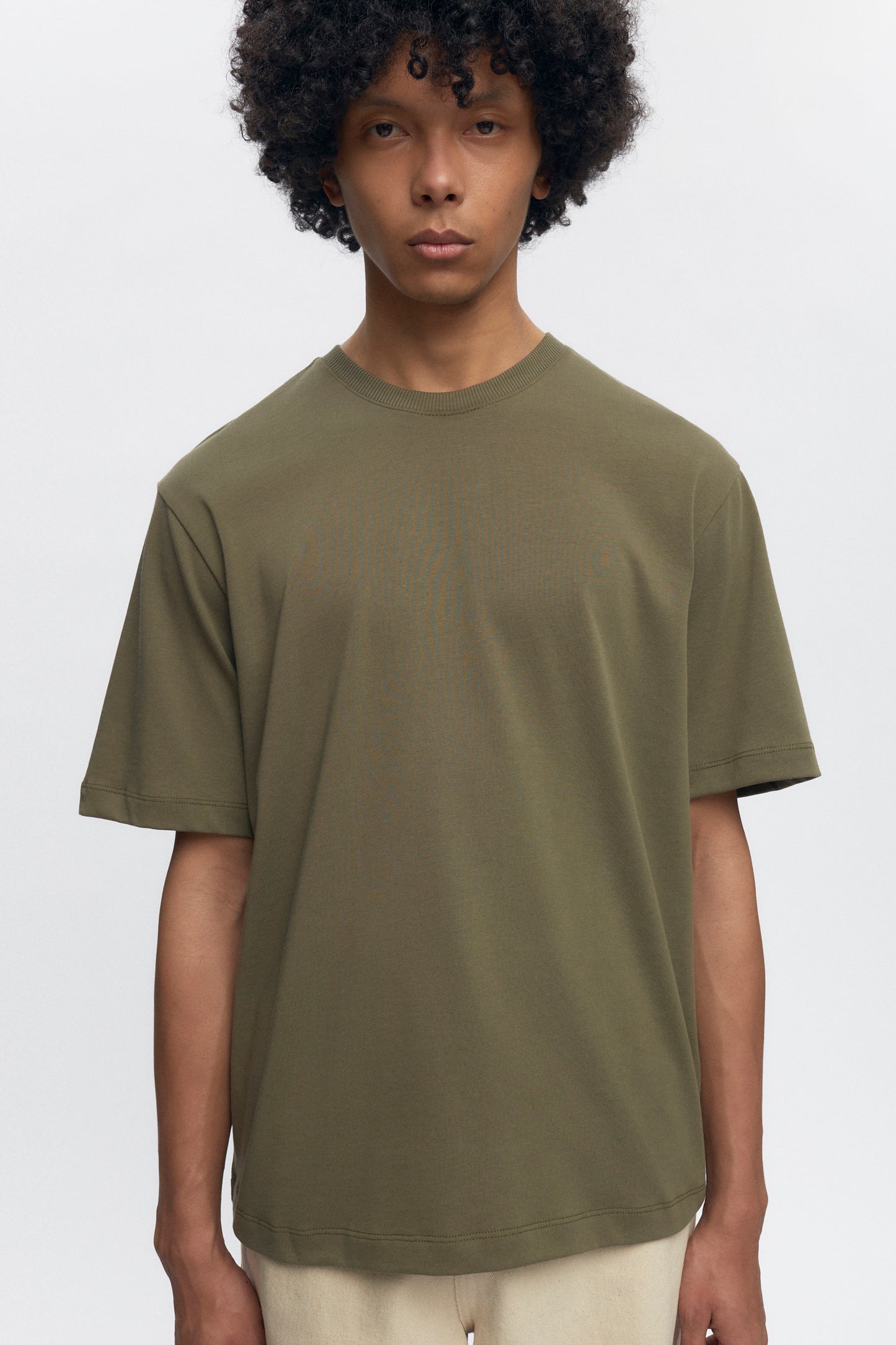 Men's Midweight Crew in Olive