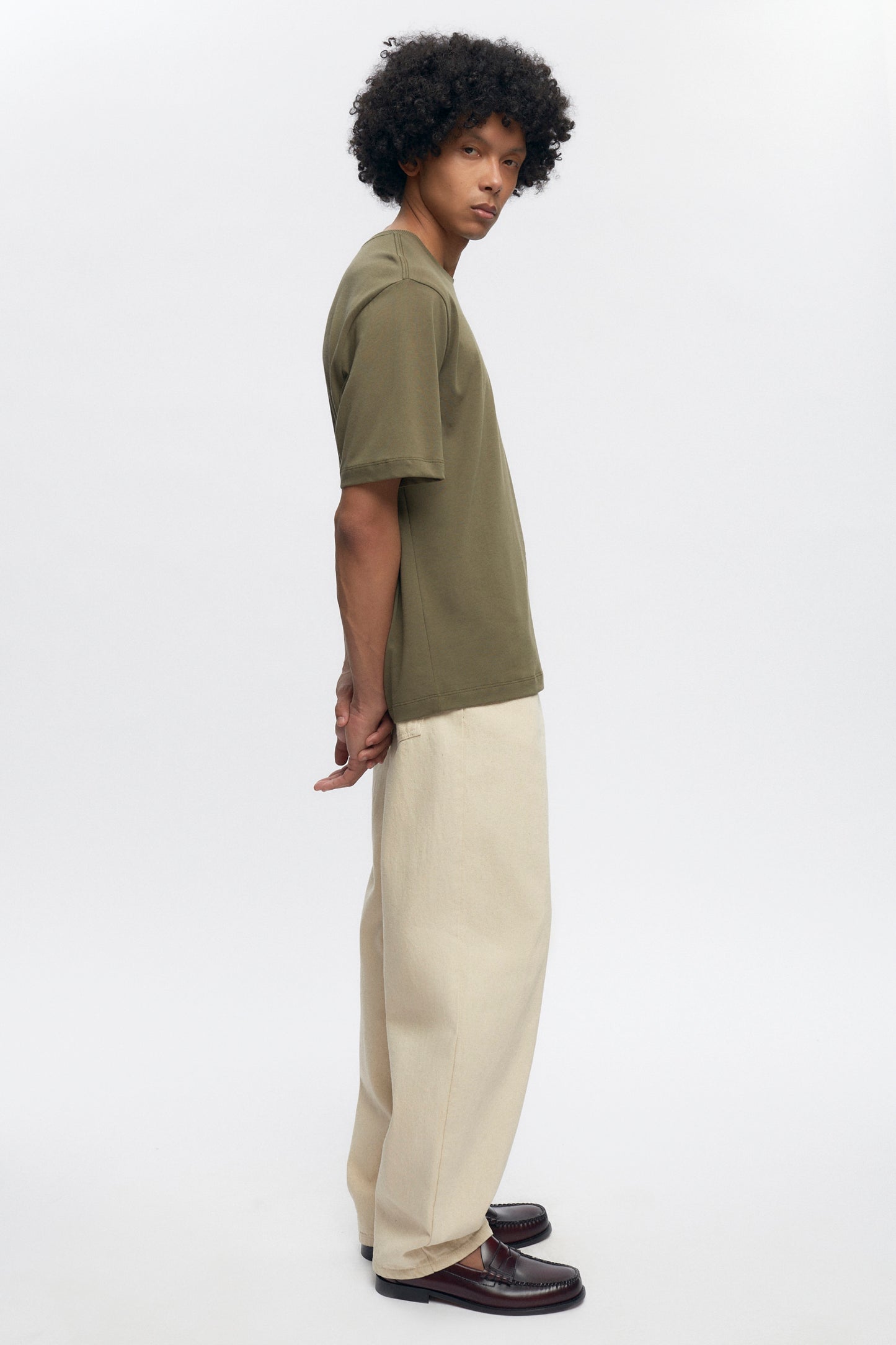 Men's Midweight Crew in Olive