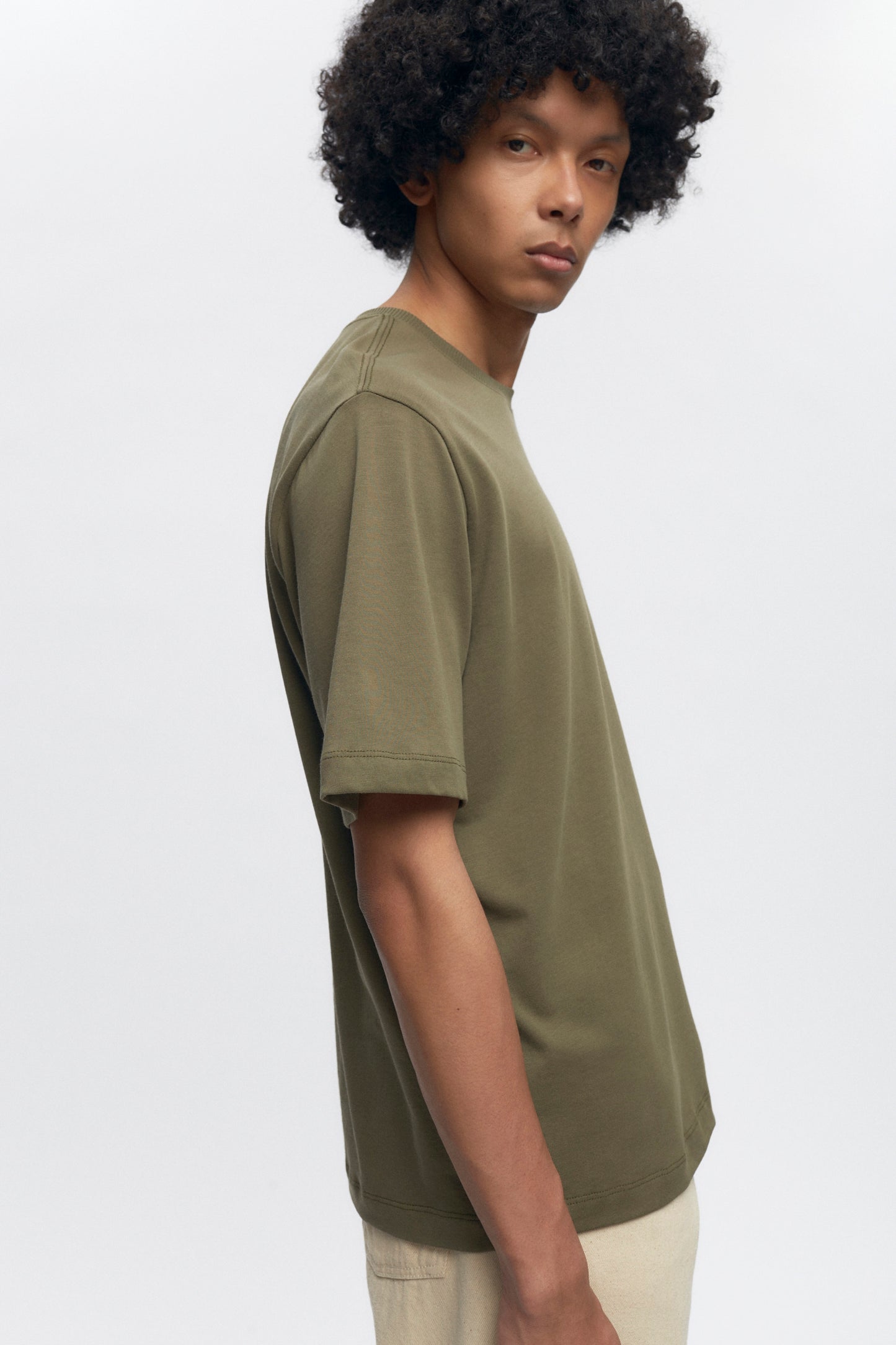 Men's Midweight Crew in Olive