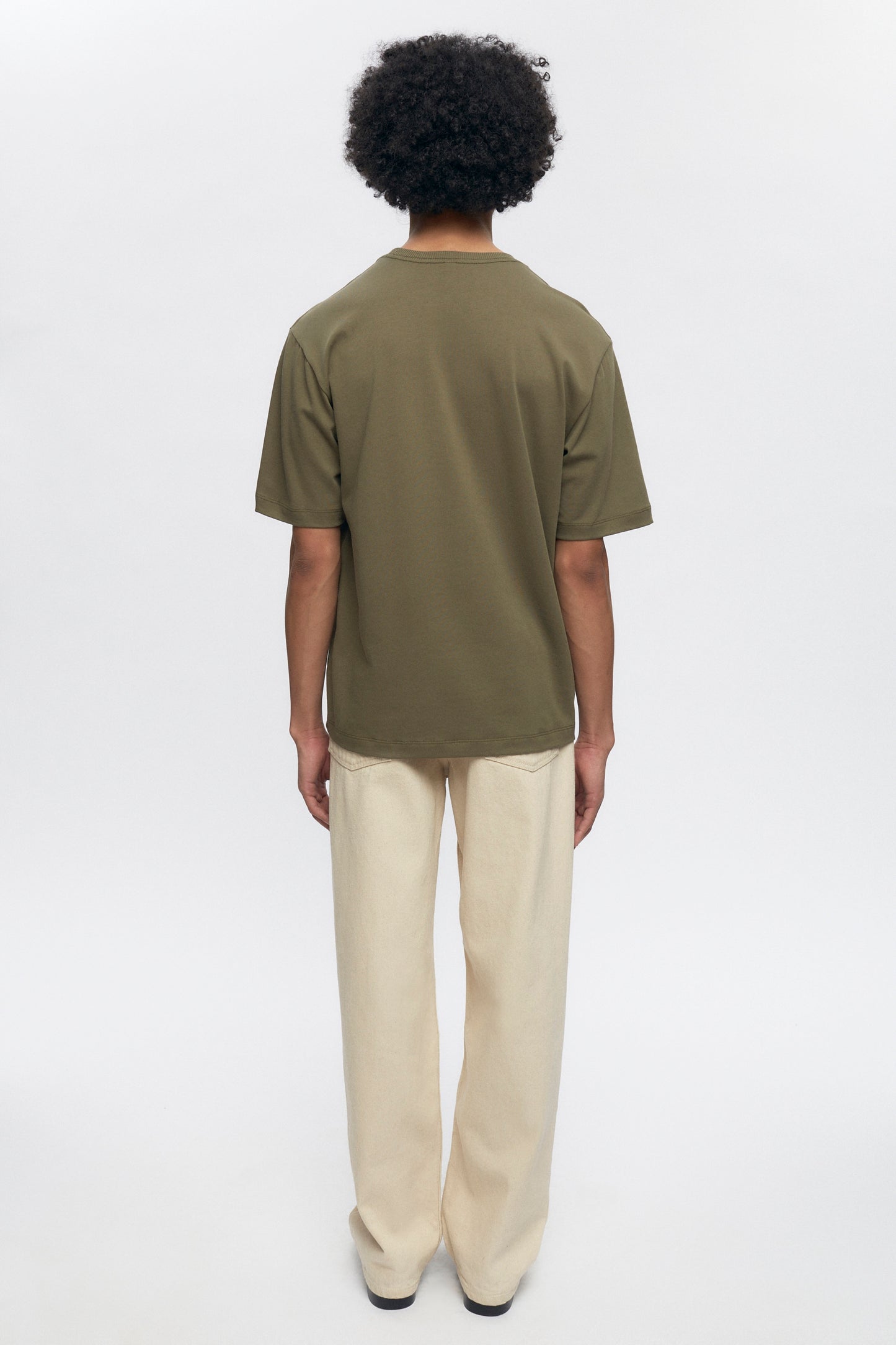 Men's Midweight Crew in Olive