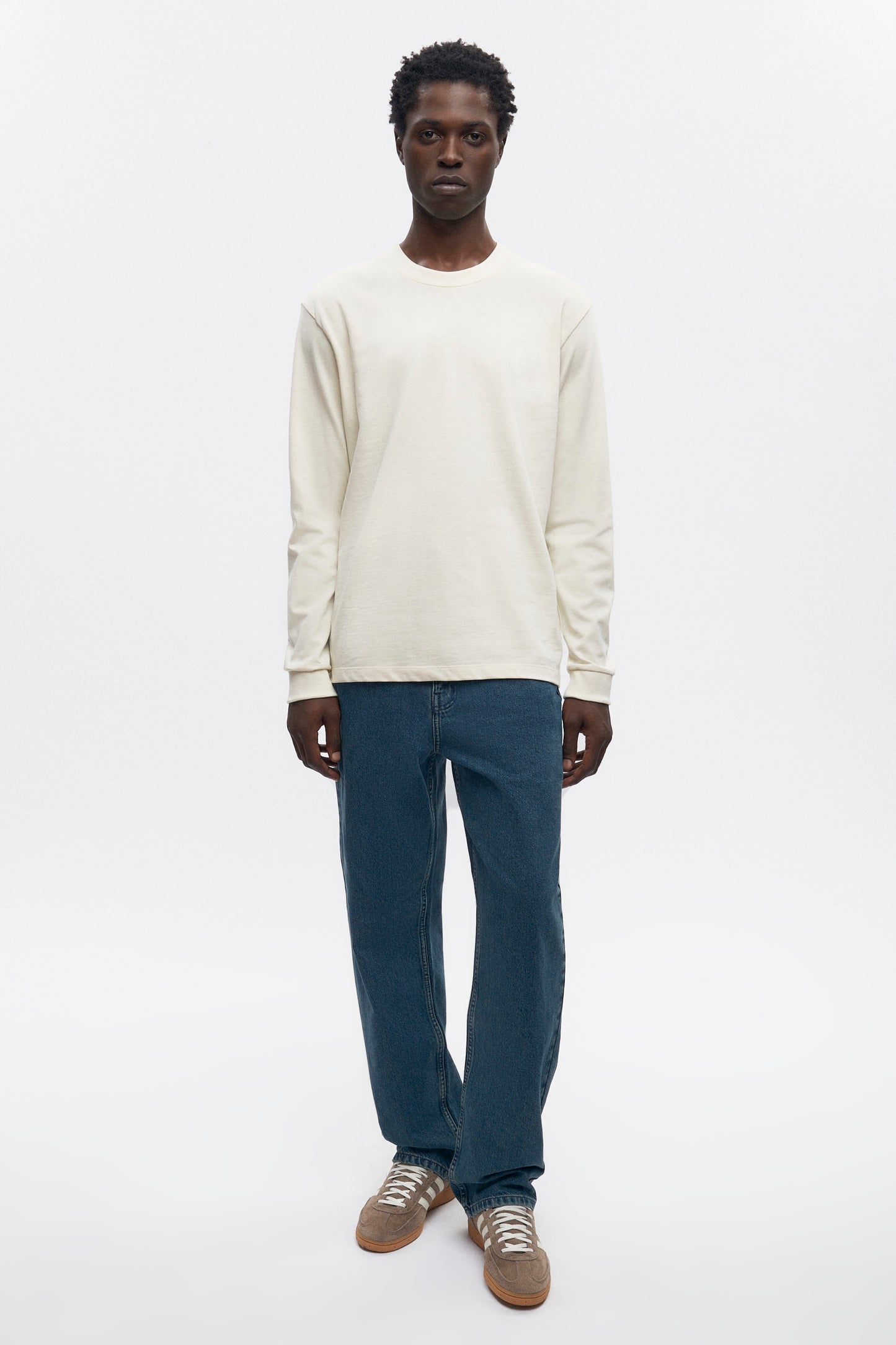 Men's Midweight Longsleeve in Marshmallow