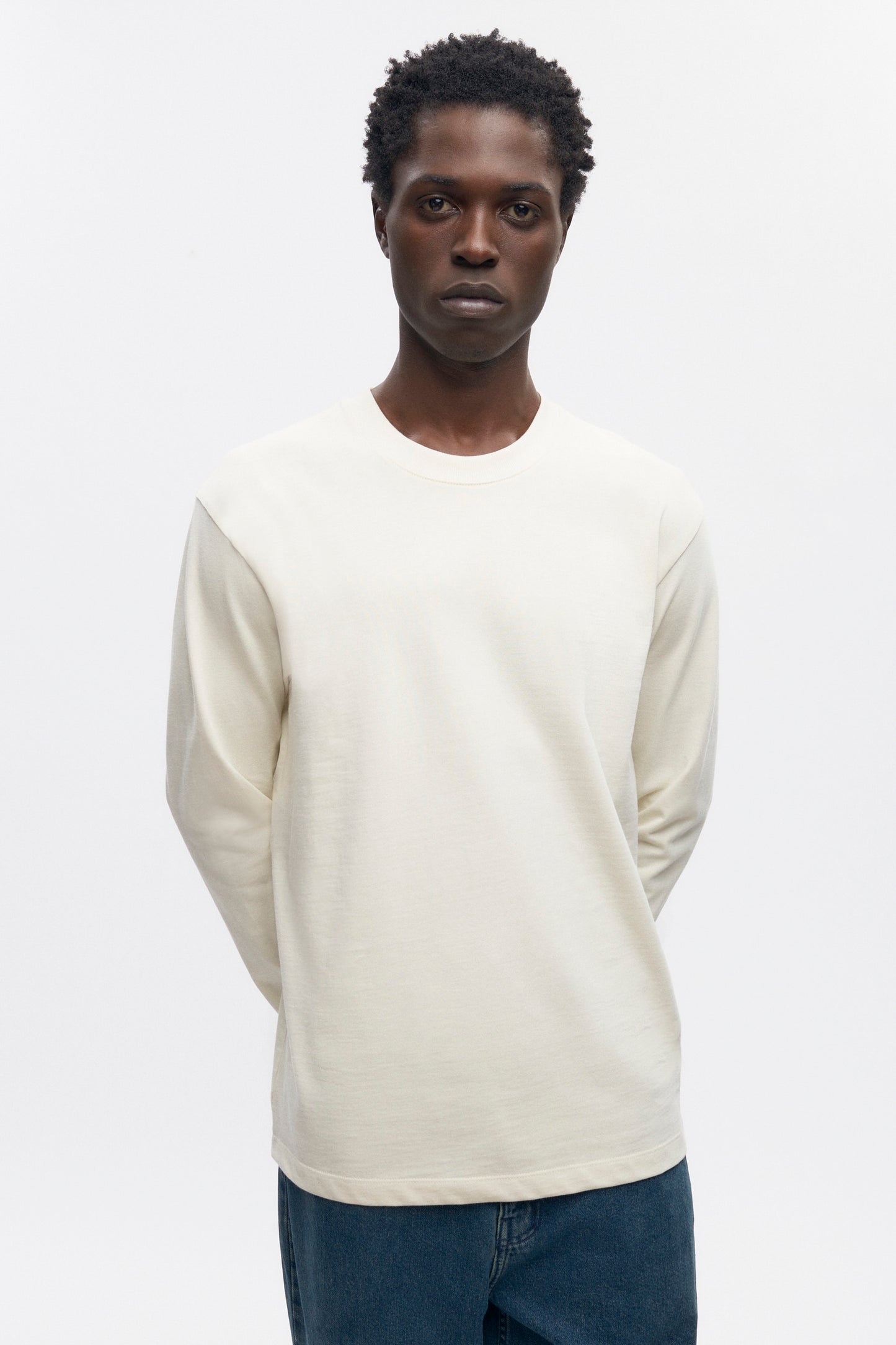 Men's Midweight Longsleeve in Marshmallow