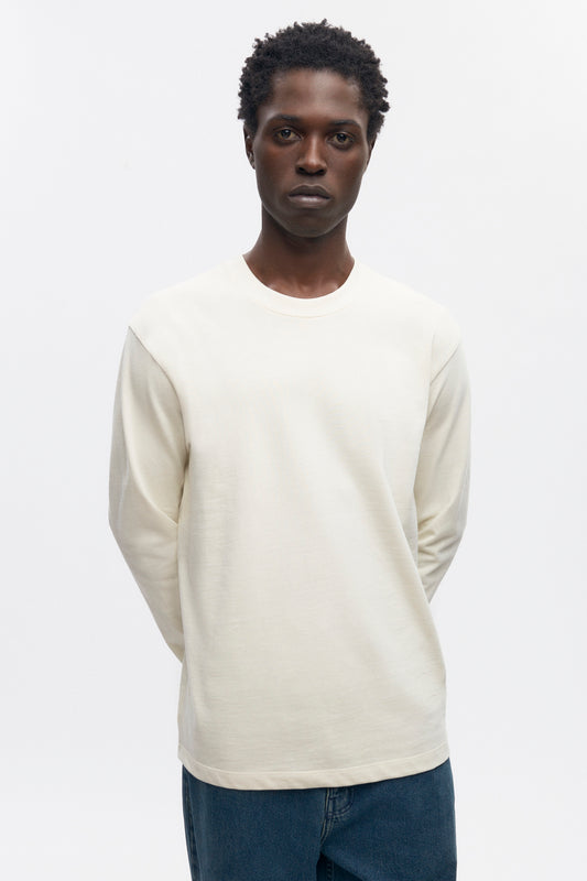 Men's Midweight Longsleeve in Marshmallow