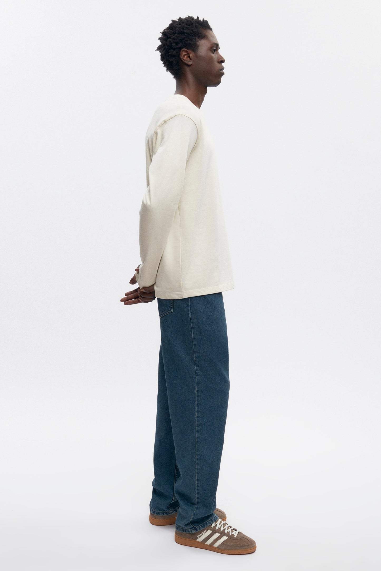 Men's Midweight Longsleeve in Marshmallow