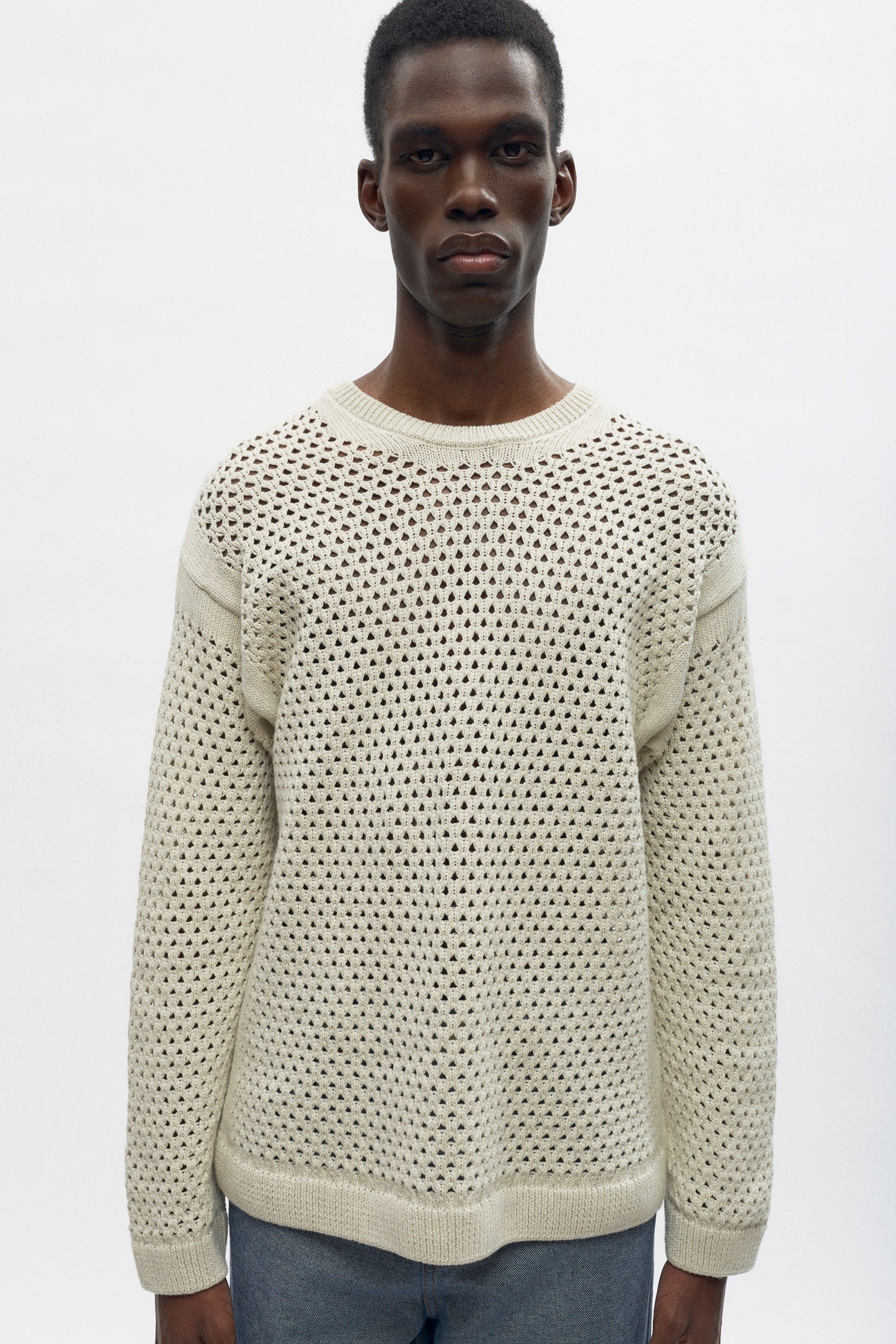 Men's Mina Sweater in Oat Melange