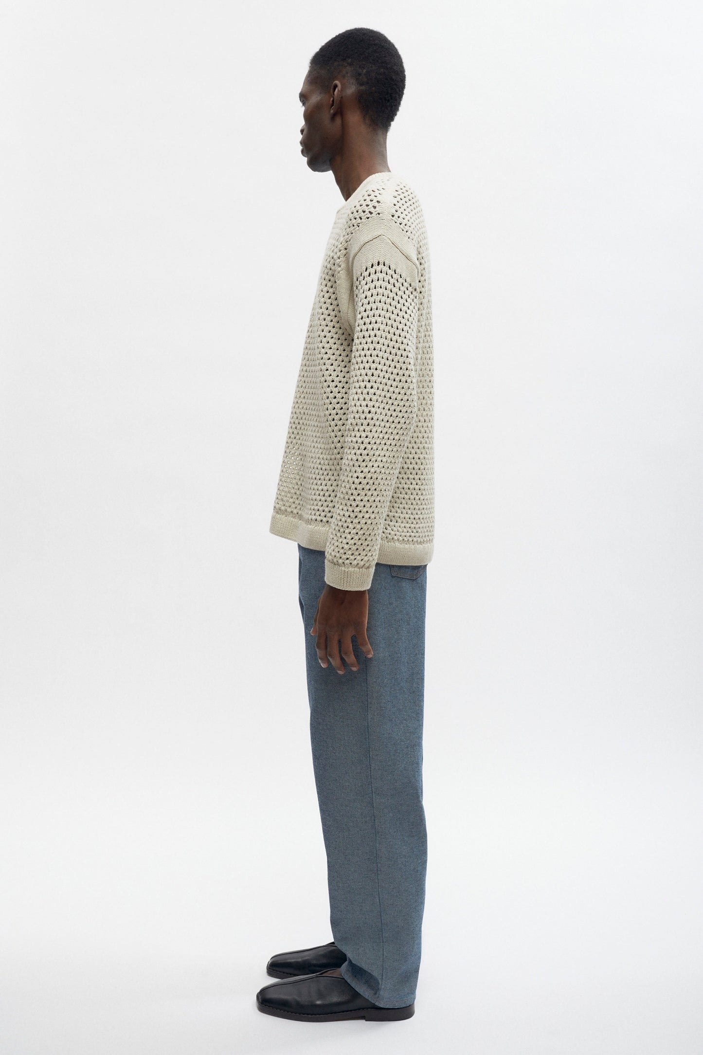 Men's Mina Sweater in Oat Melange