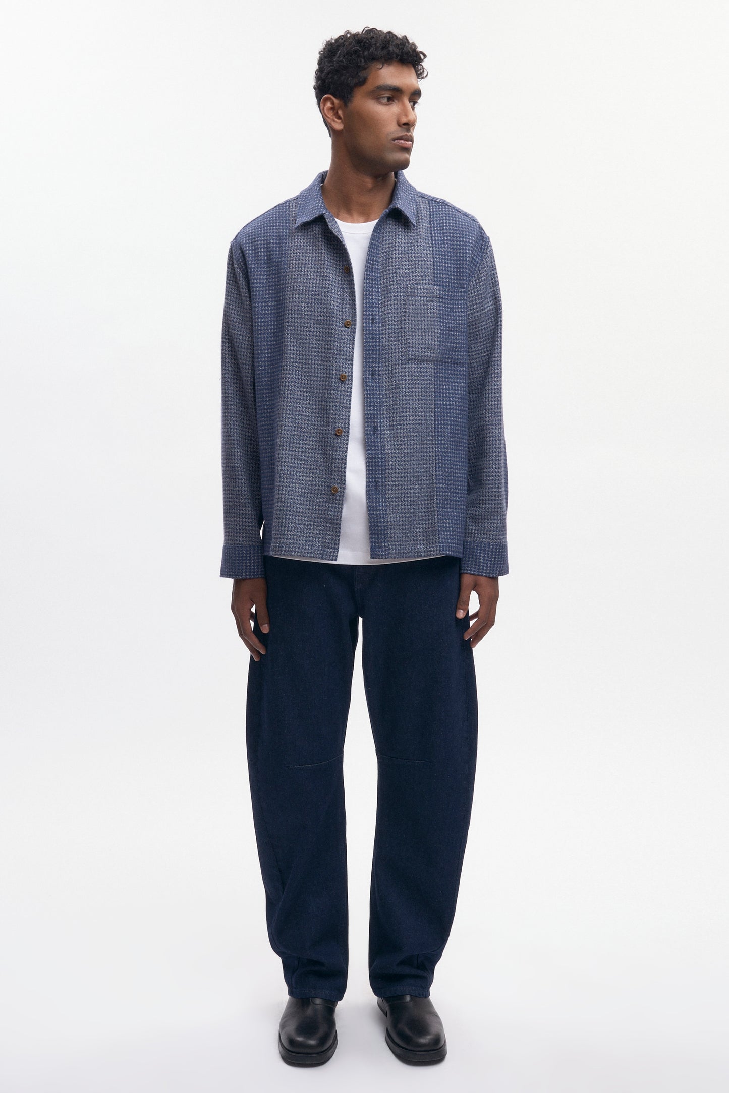 Men's Misr Shirt in Blue Mix