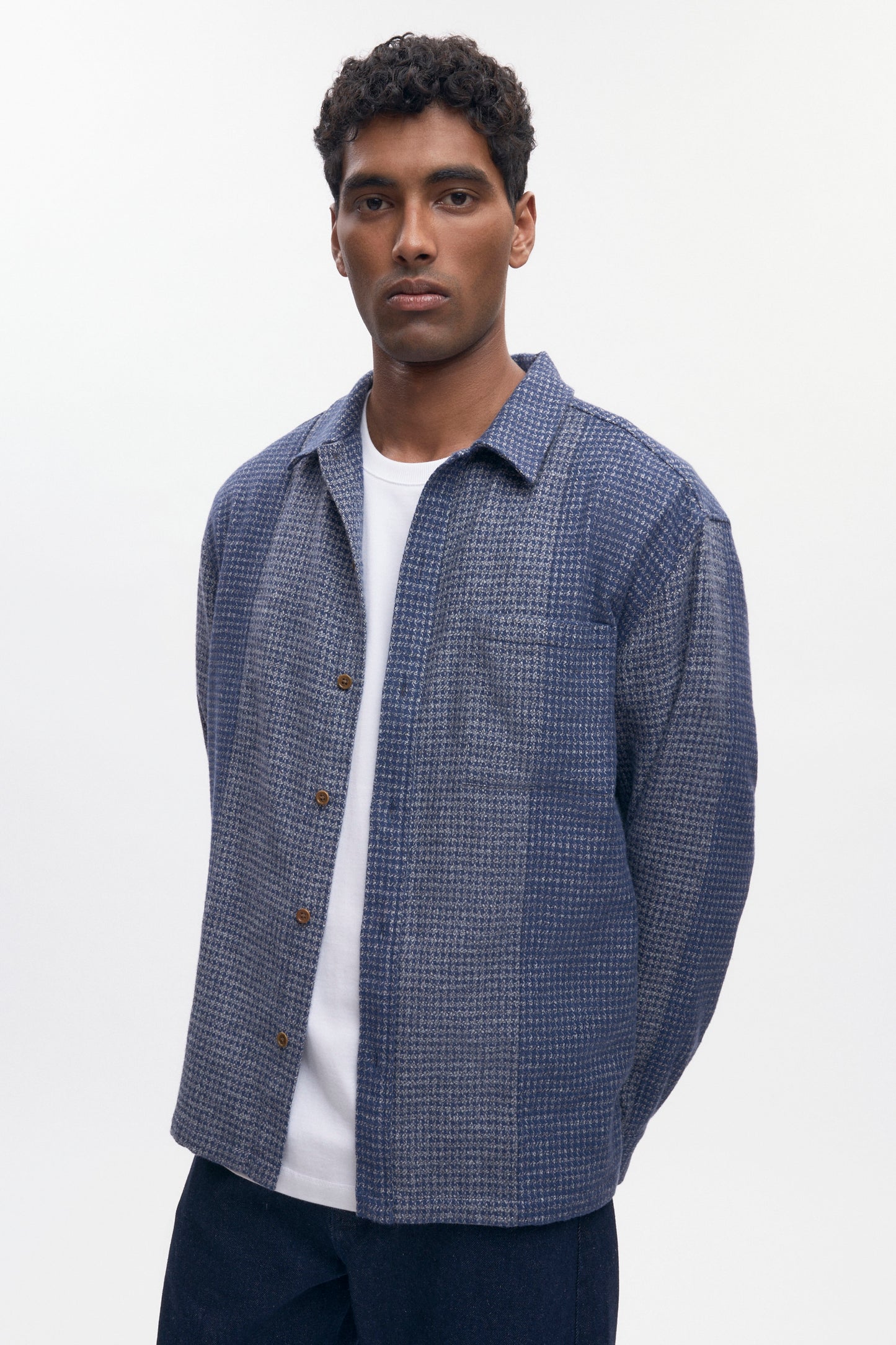 Men's Misr Shirt in Blue Mix