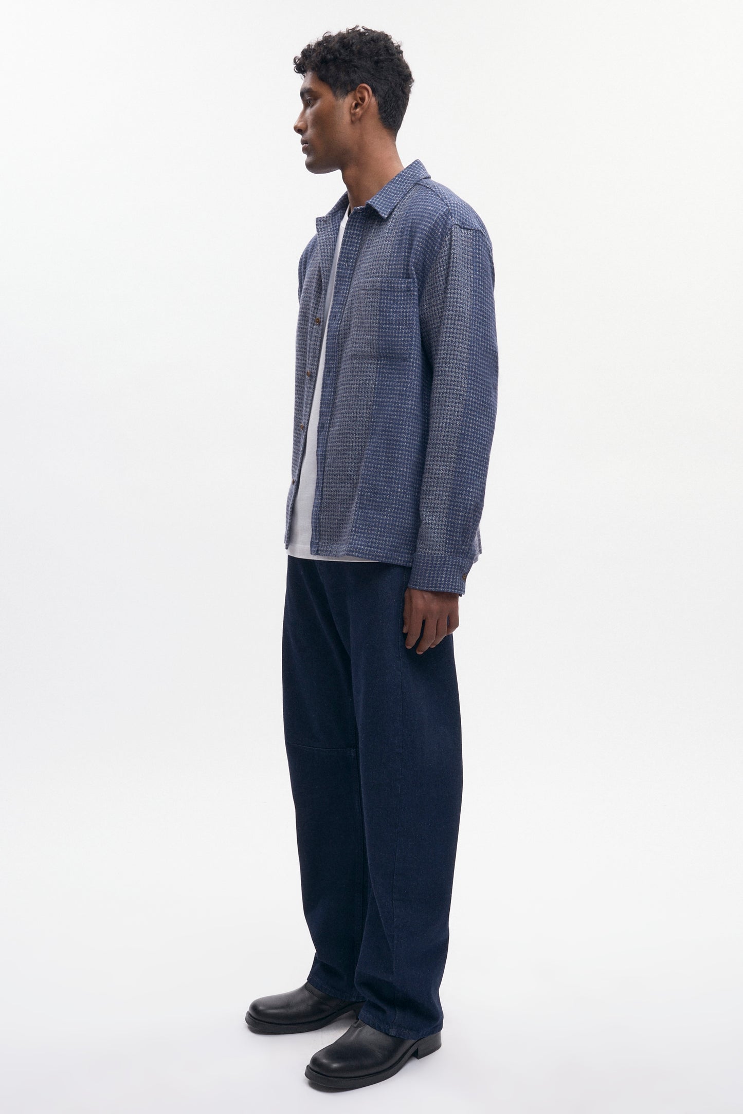Men's Misr Shirt in Blue Mix