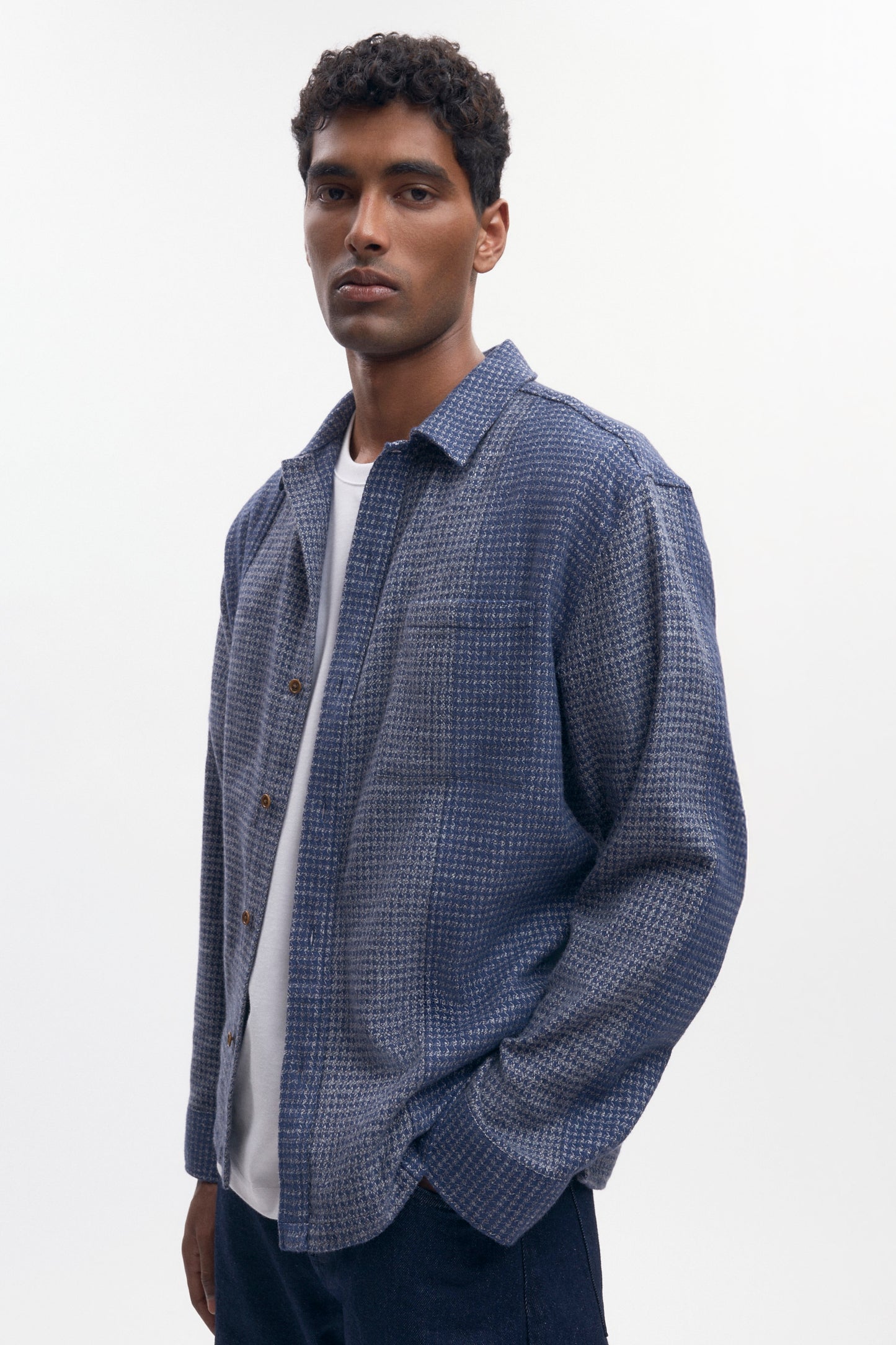 Men's Misr Shirt in Blue Mix