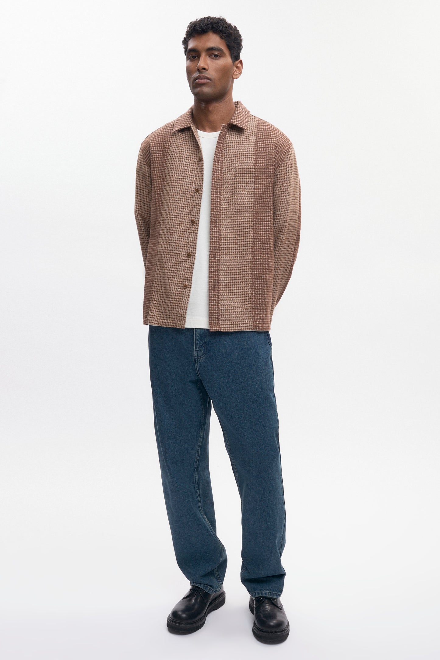 Men's Misr Shirt in Cocoa Mix