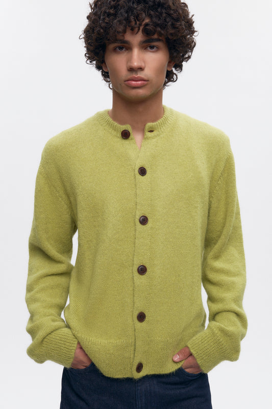 Men's Noor Fuzzy Cardigan in Hazel