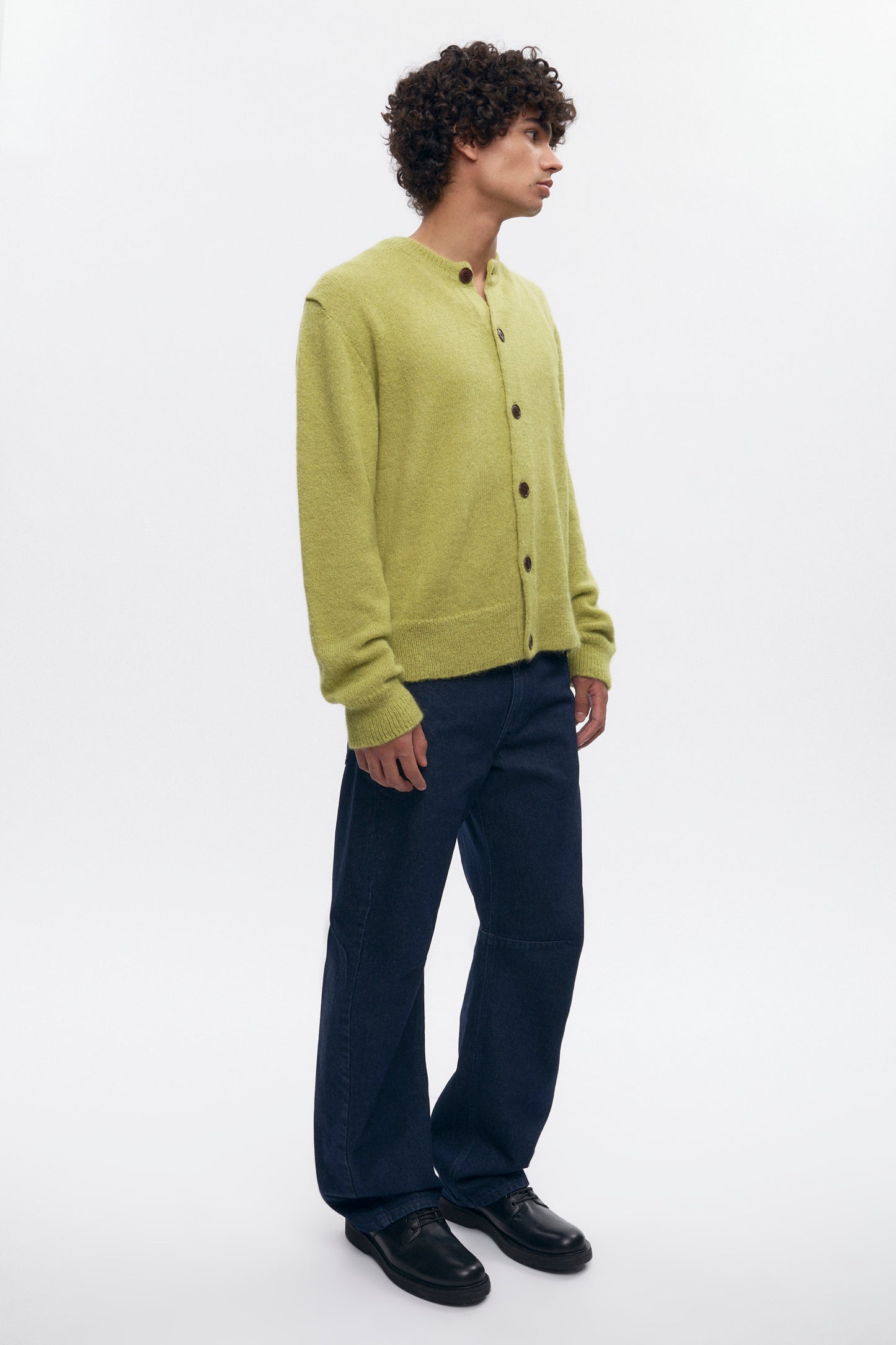 Men's Noor Fuzzy Cardigan in Hazel