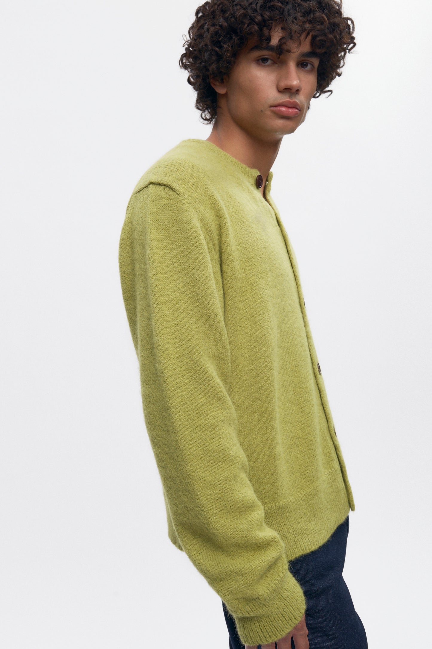 Men's Noor Fuzzy Cardigan in Hazel