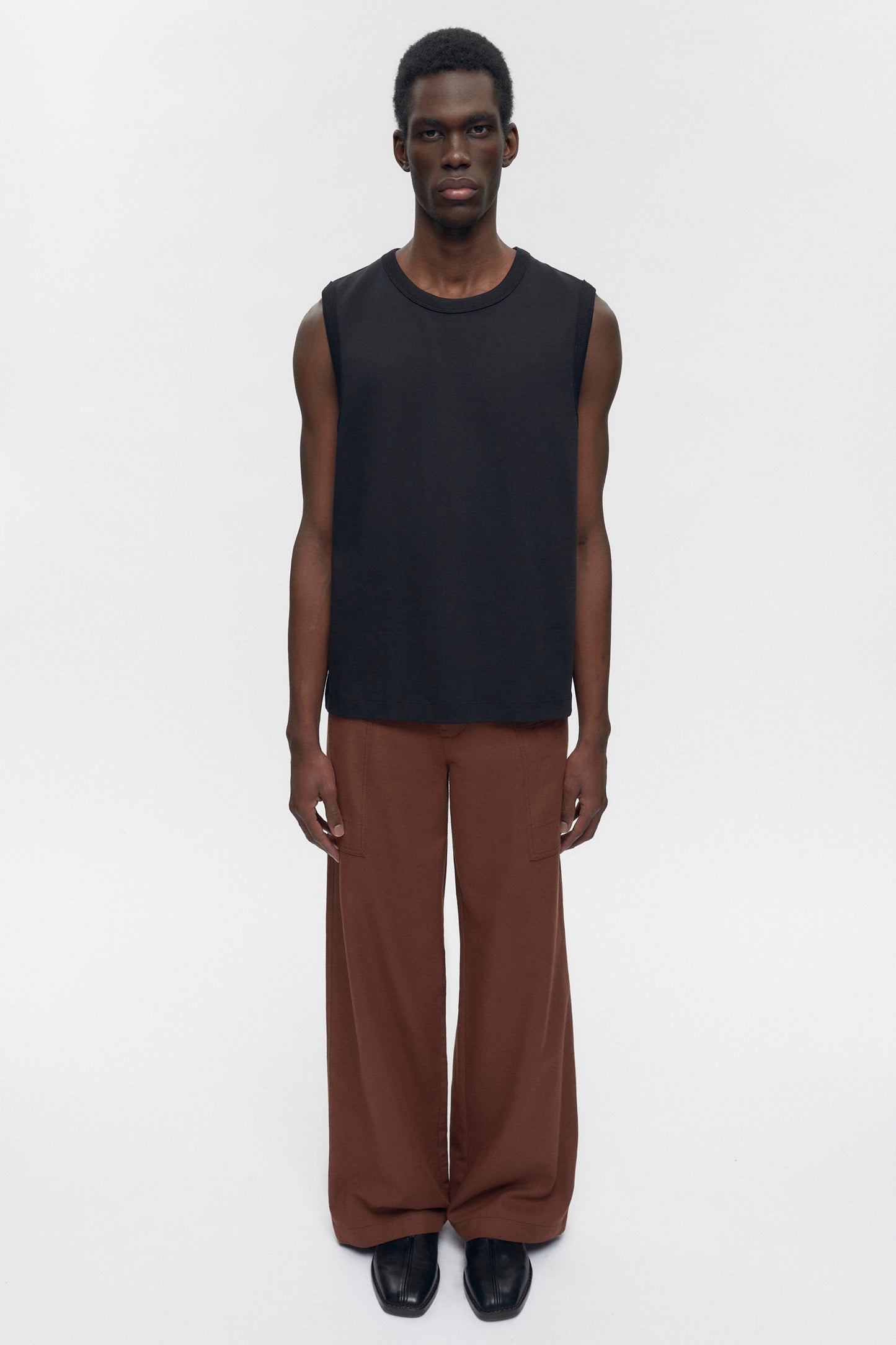 Men's Relaxed Tank in Black