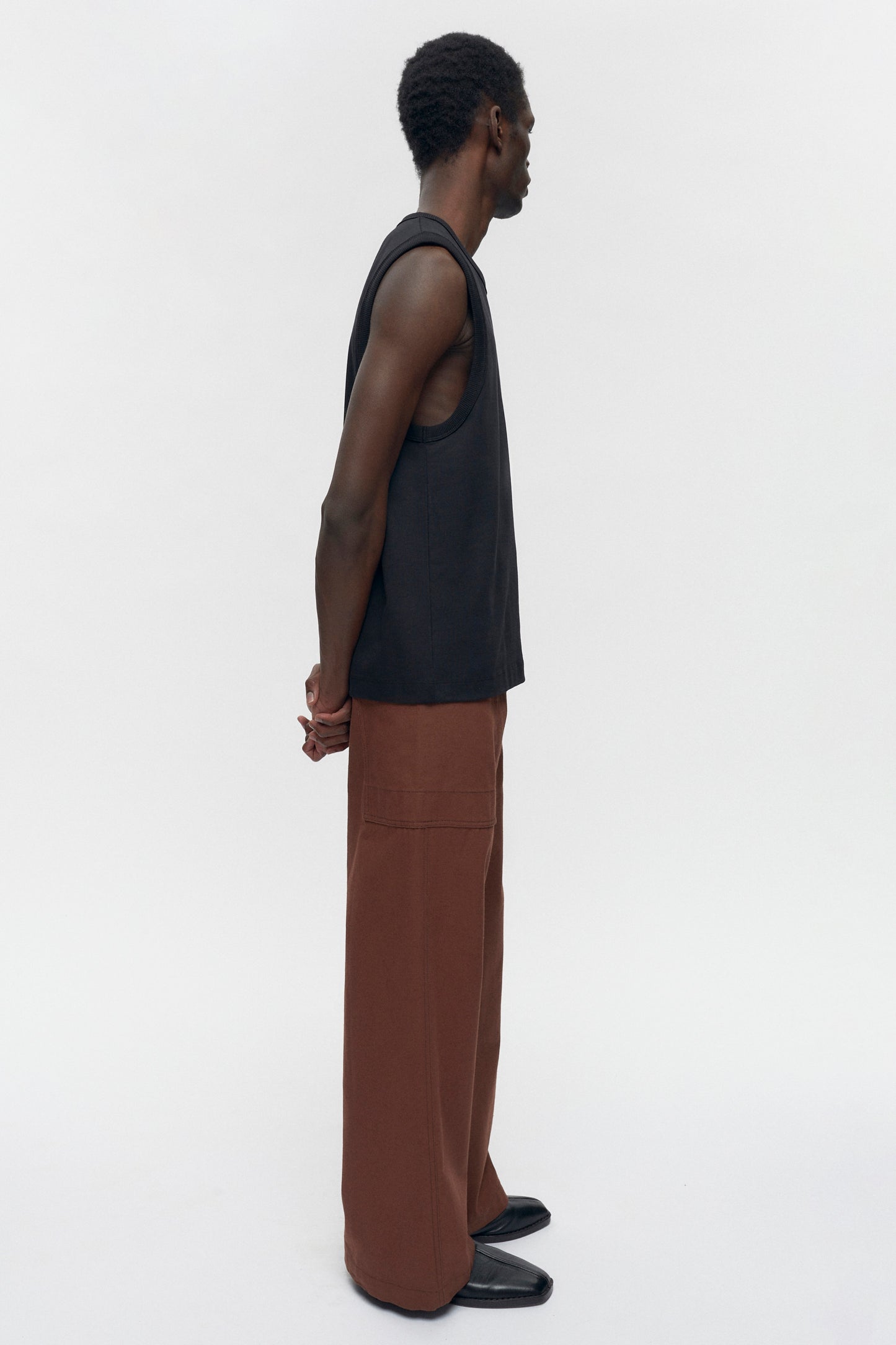 Men's Relaxed Tank in Black