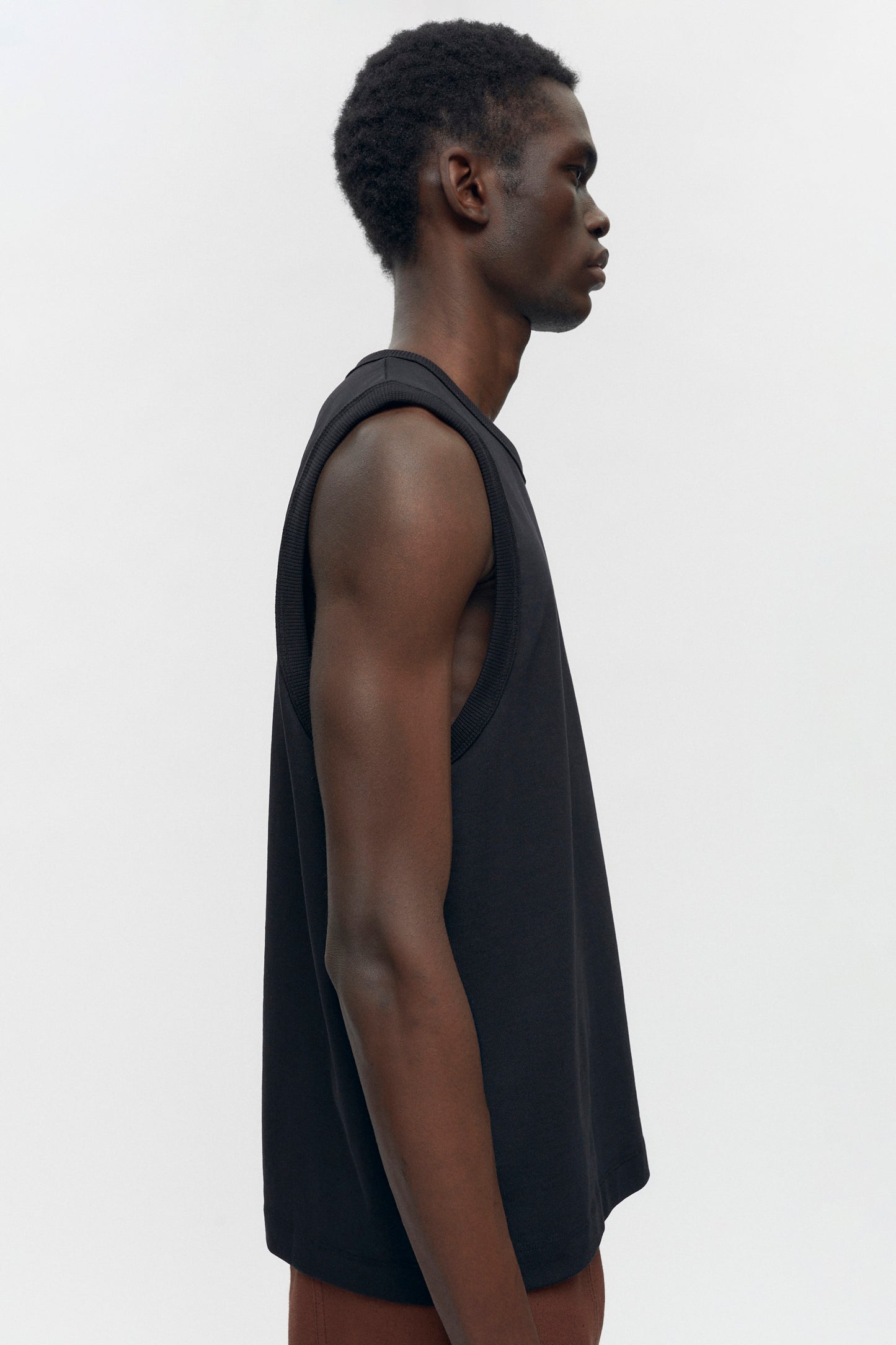 Men's Relaxed Tank in Black