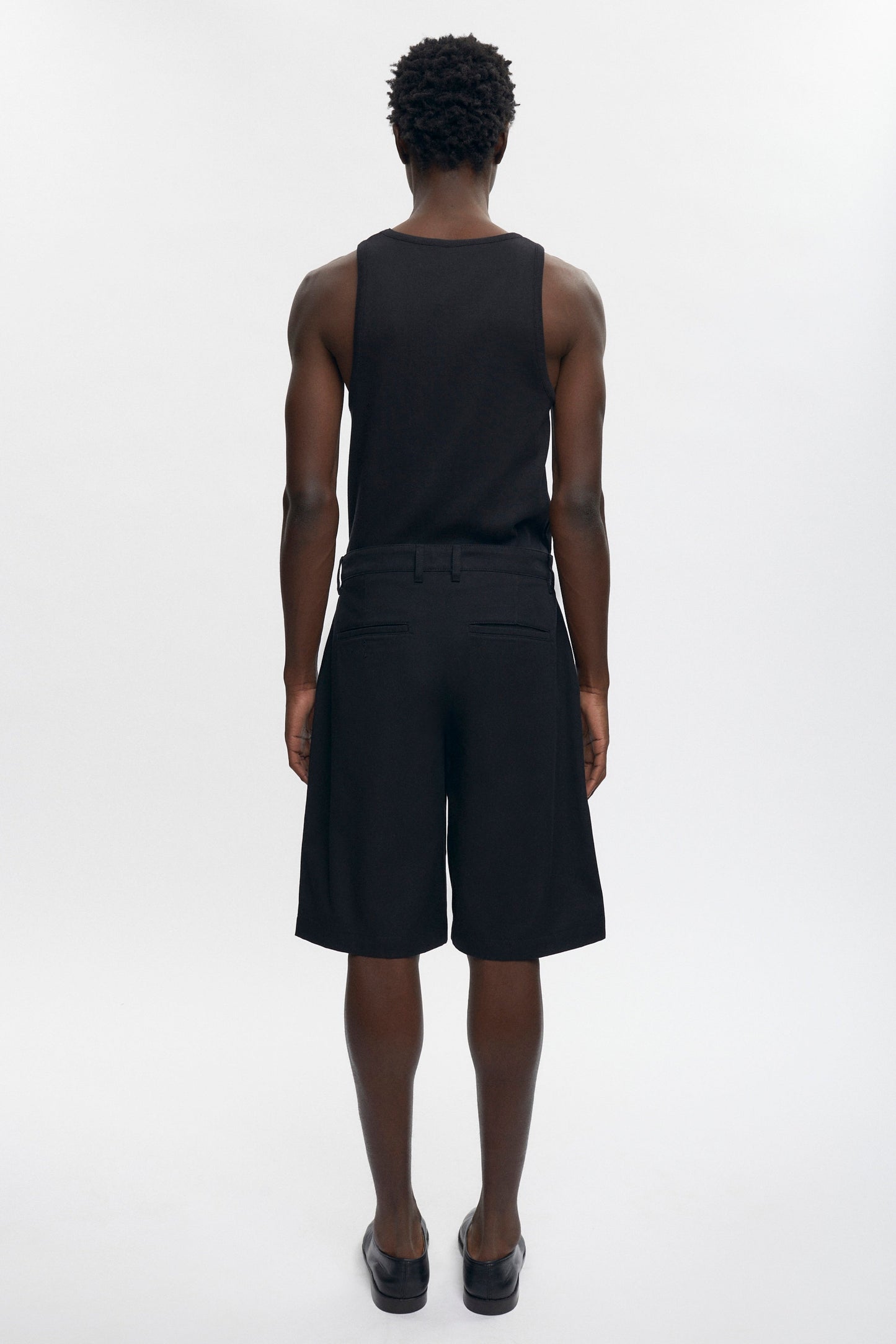 Men's Twill Bermuda Shorts in Black