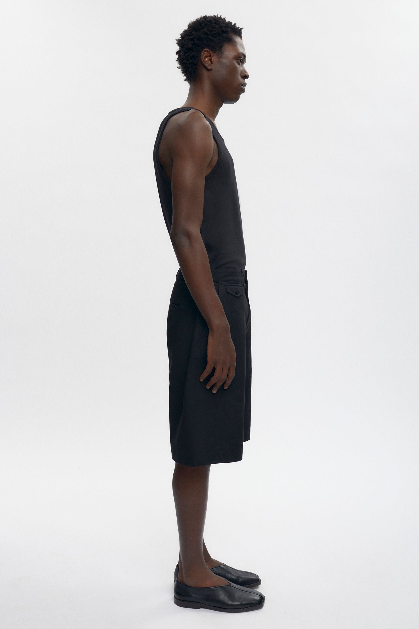 Men's Twill Bermuda Shorts in Black