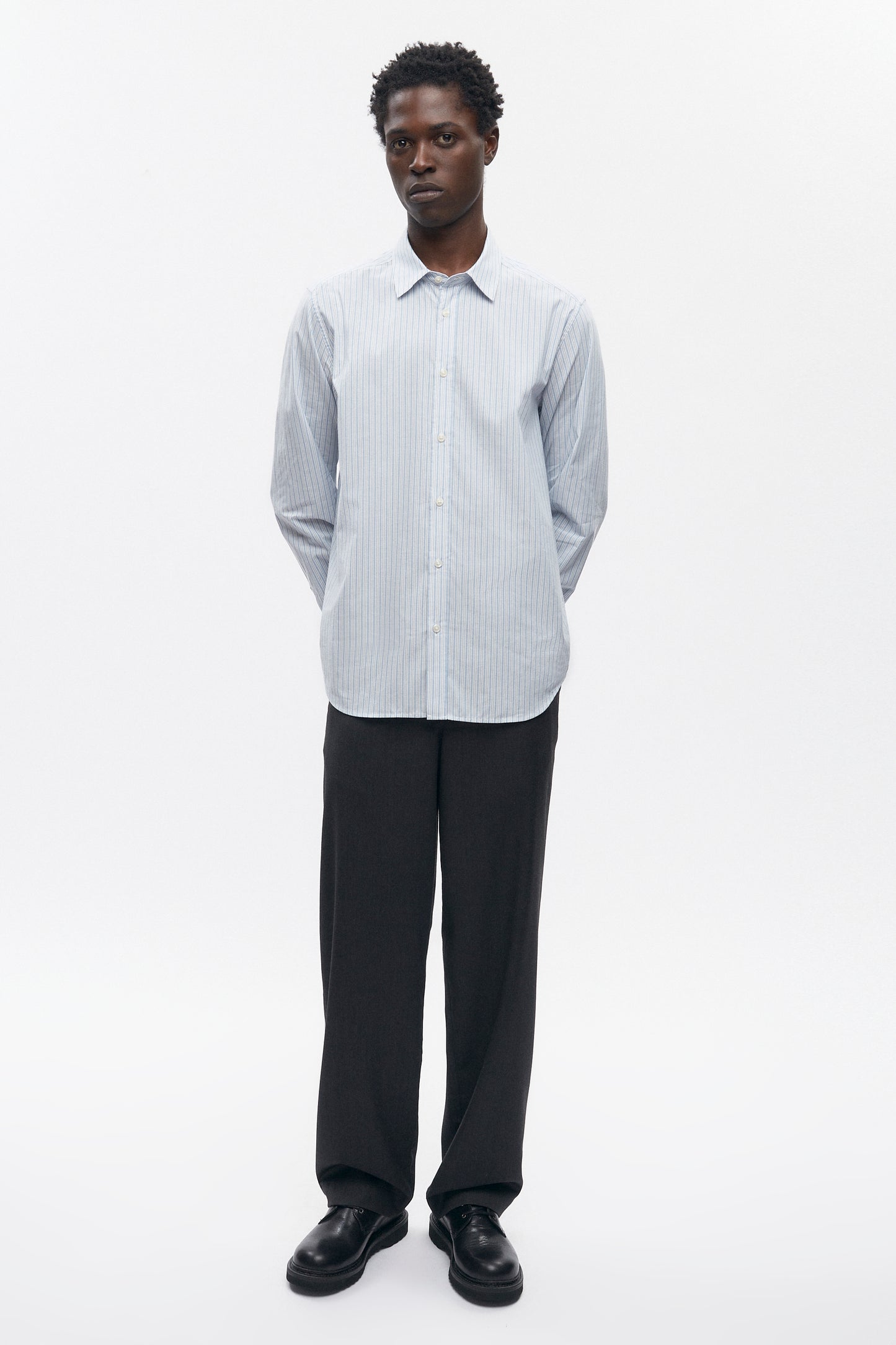 Men's Wool Trouser in Charcoal