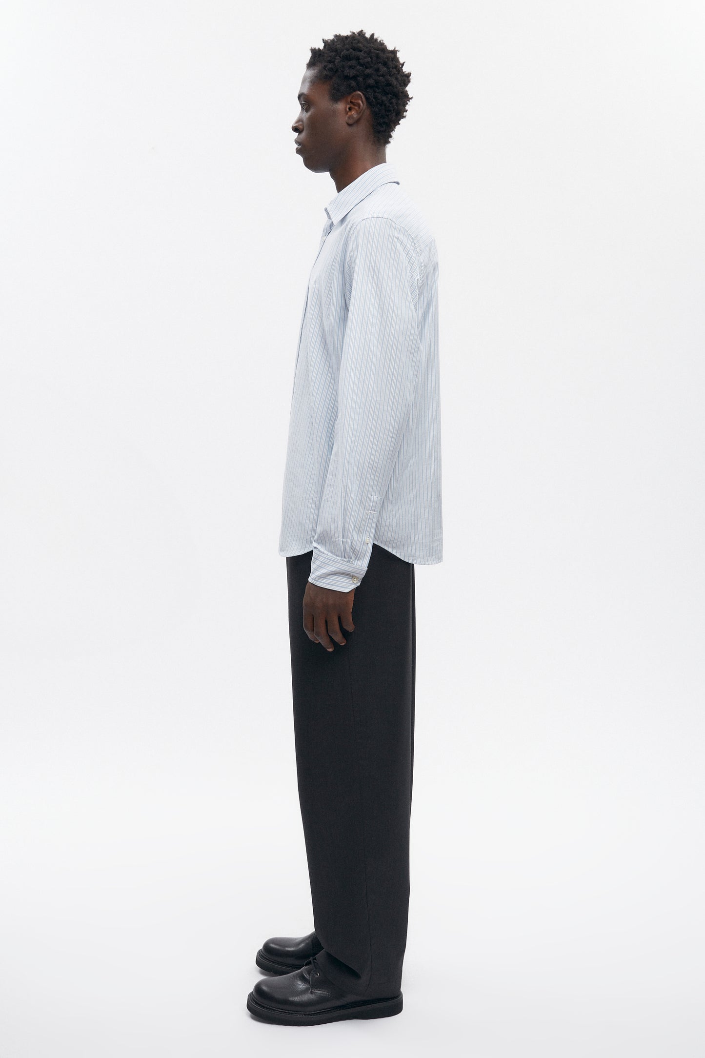 Men's Wool Trouser in Charcoal