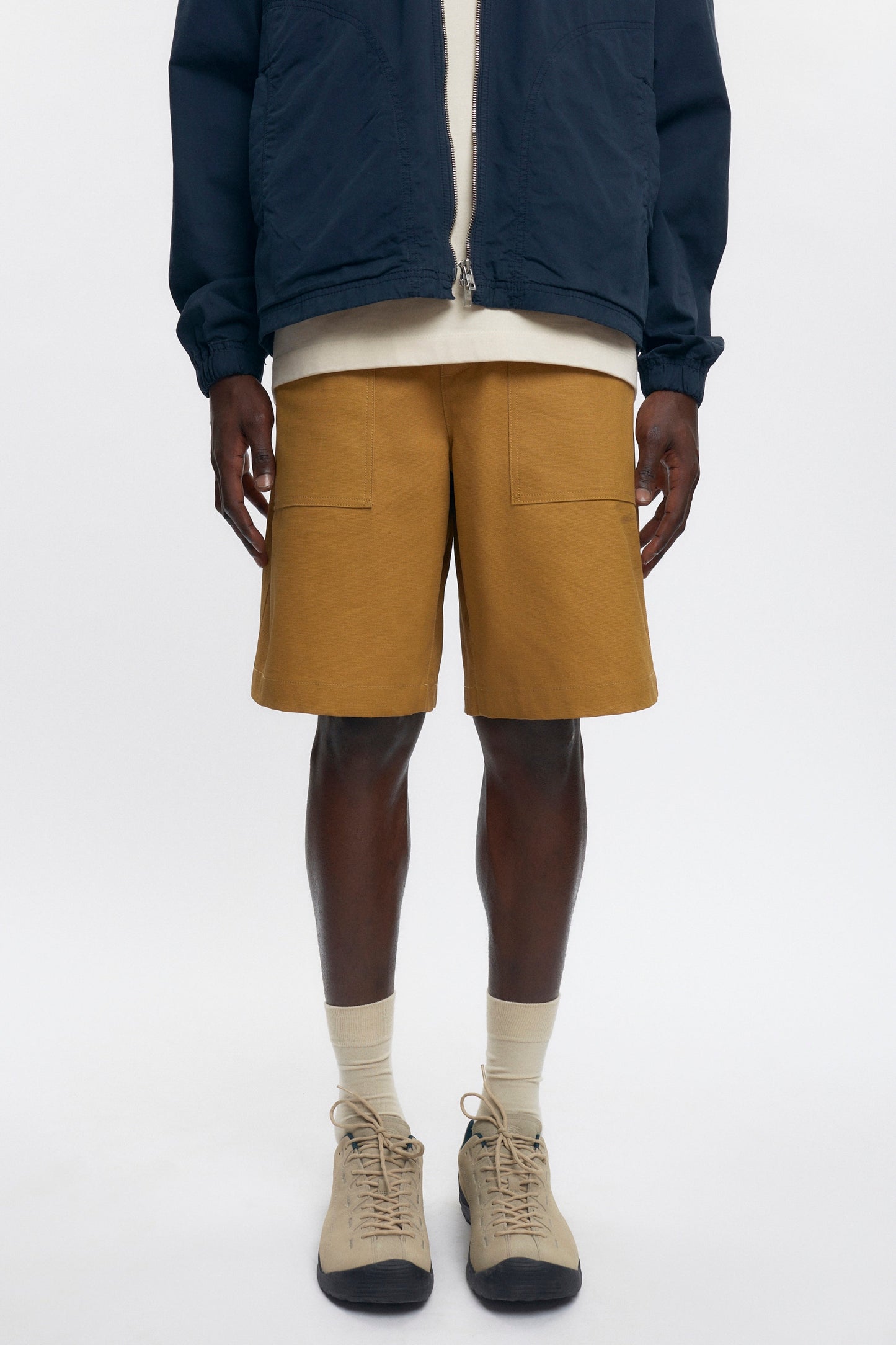 Men's Work Shorts in Dark Camel