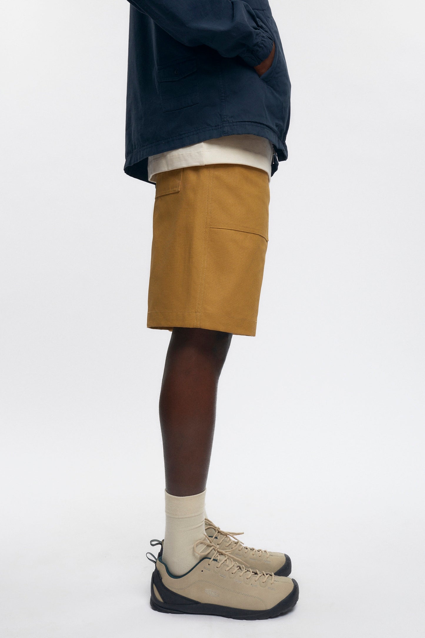 Men's Work Shorts in Dark Camel