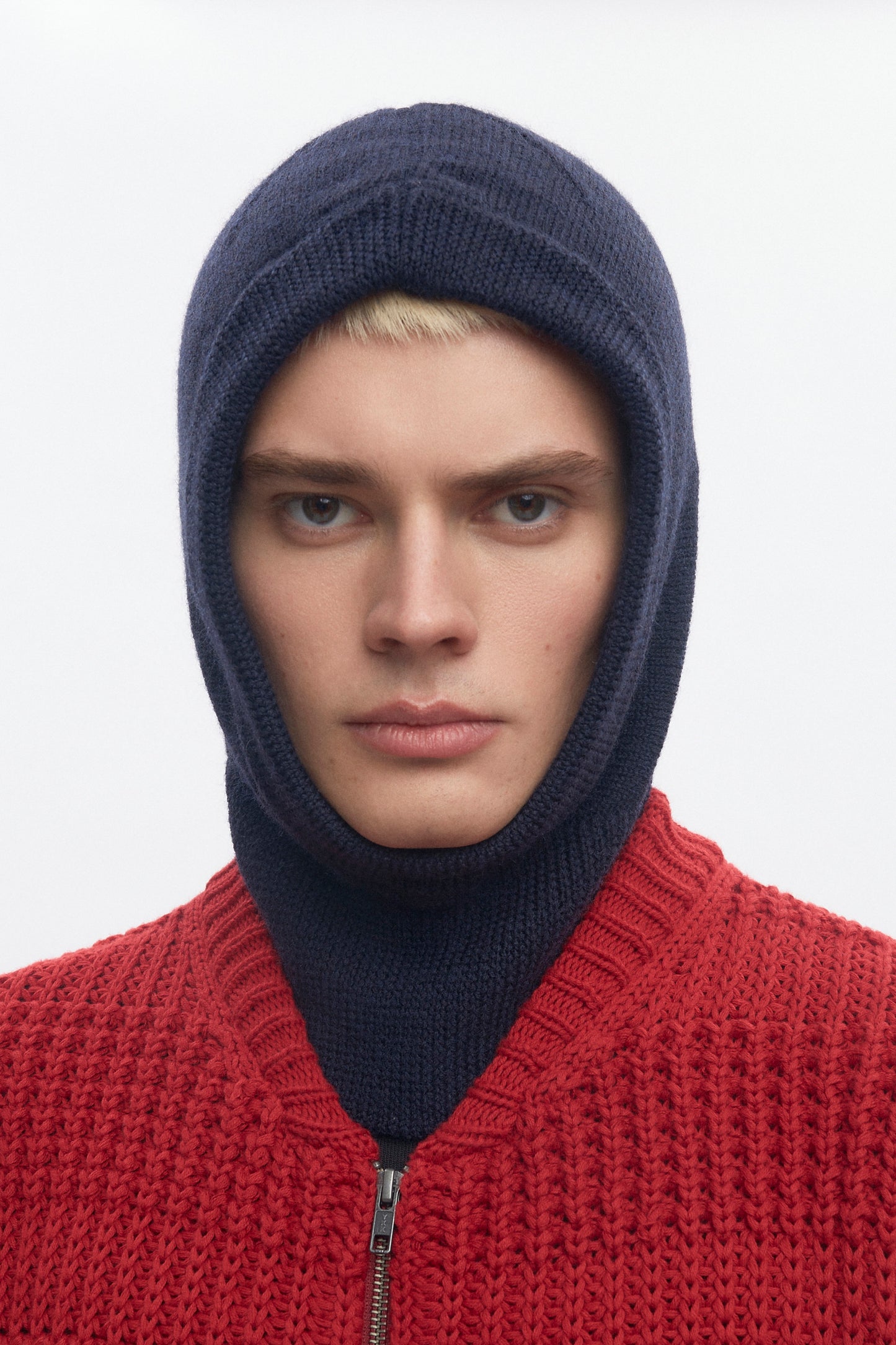 Merino Balaclava in Midnight