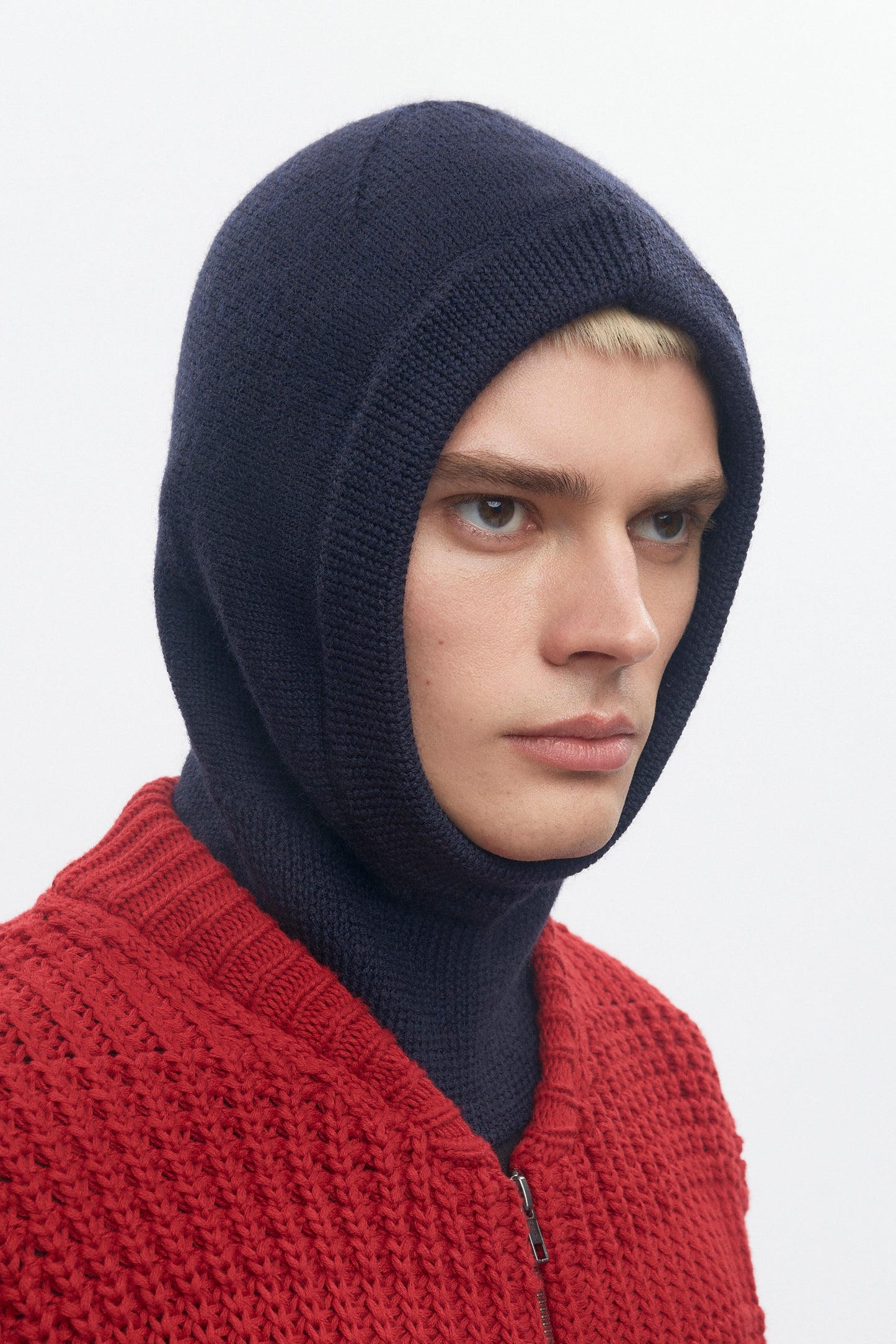 Merino Balaclava in Midnight