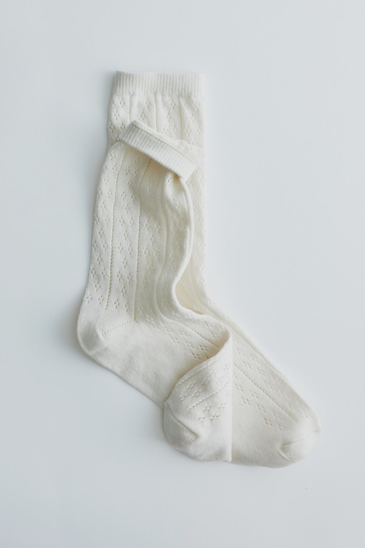Pointelle Socks in Cloud Dancer