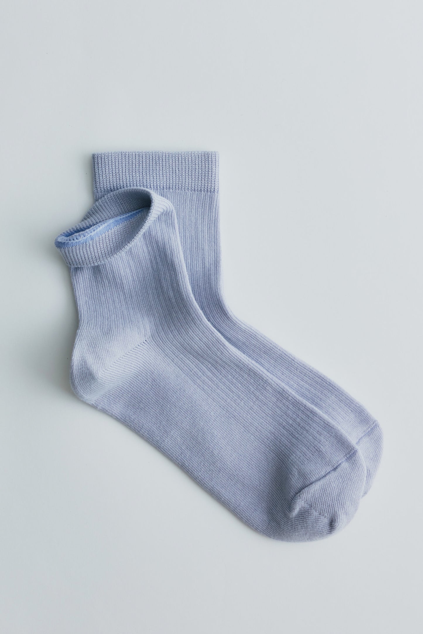 Rib Ankle Socks in Thistle