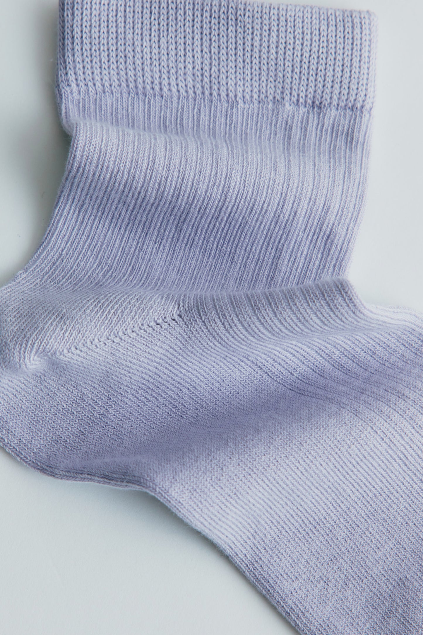 Rib Ankle Socks in Thistle