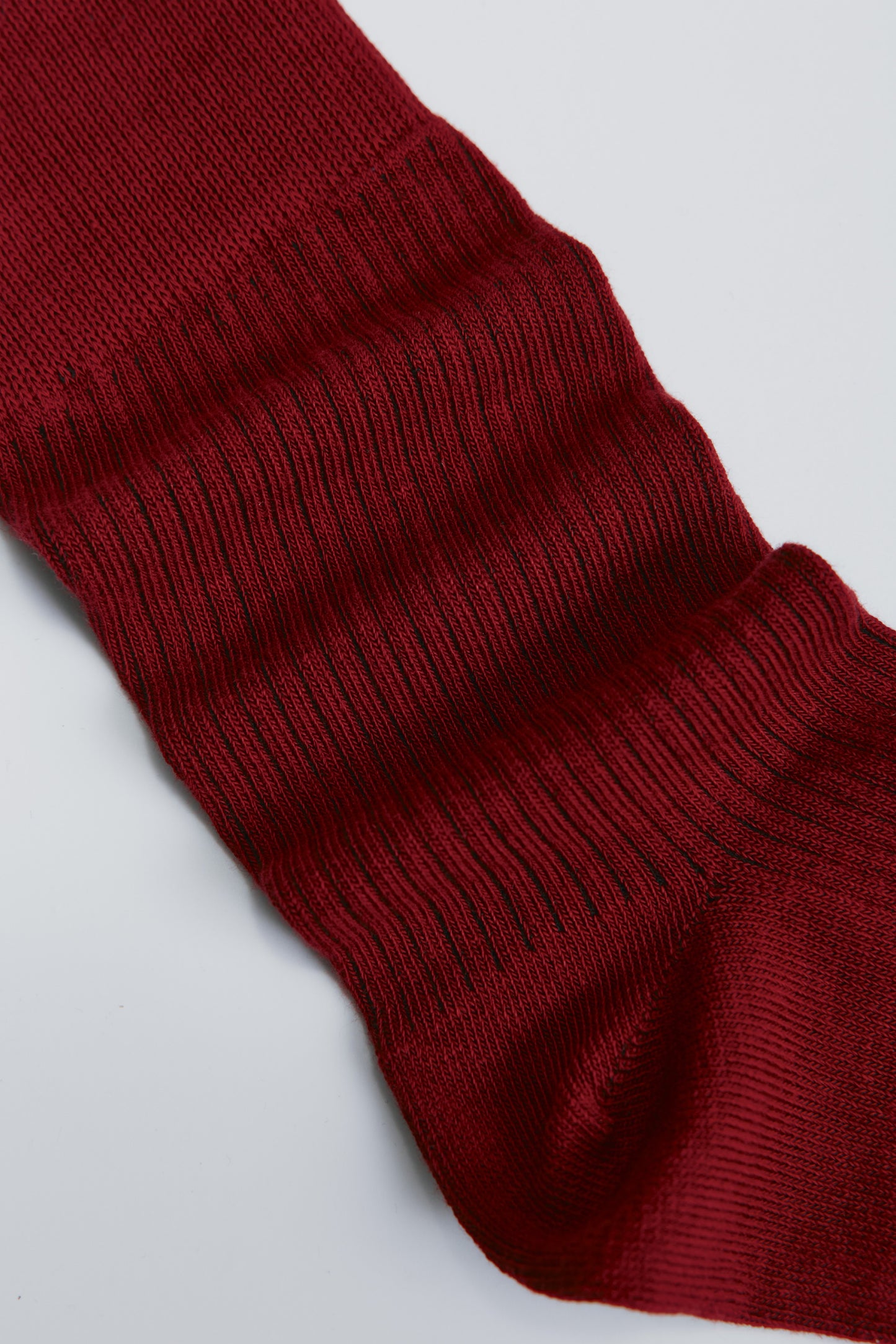 Rib Socks in Carmine
