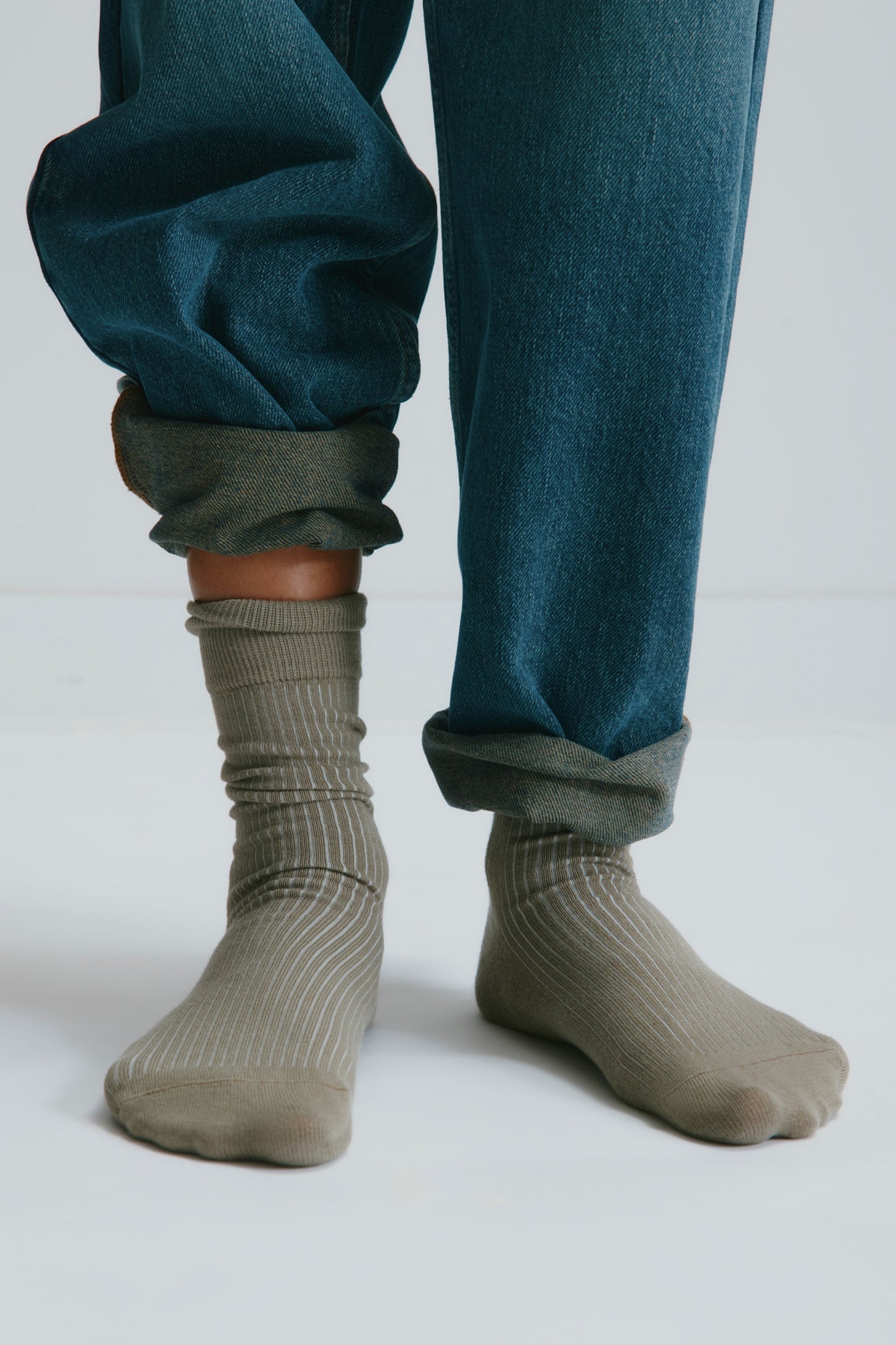 Rib Socks in Desert