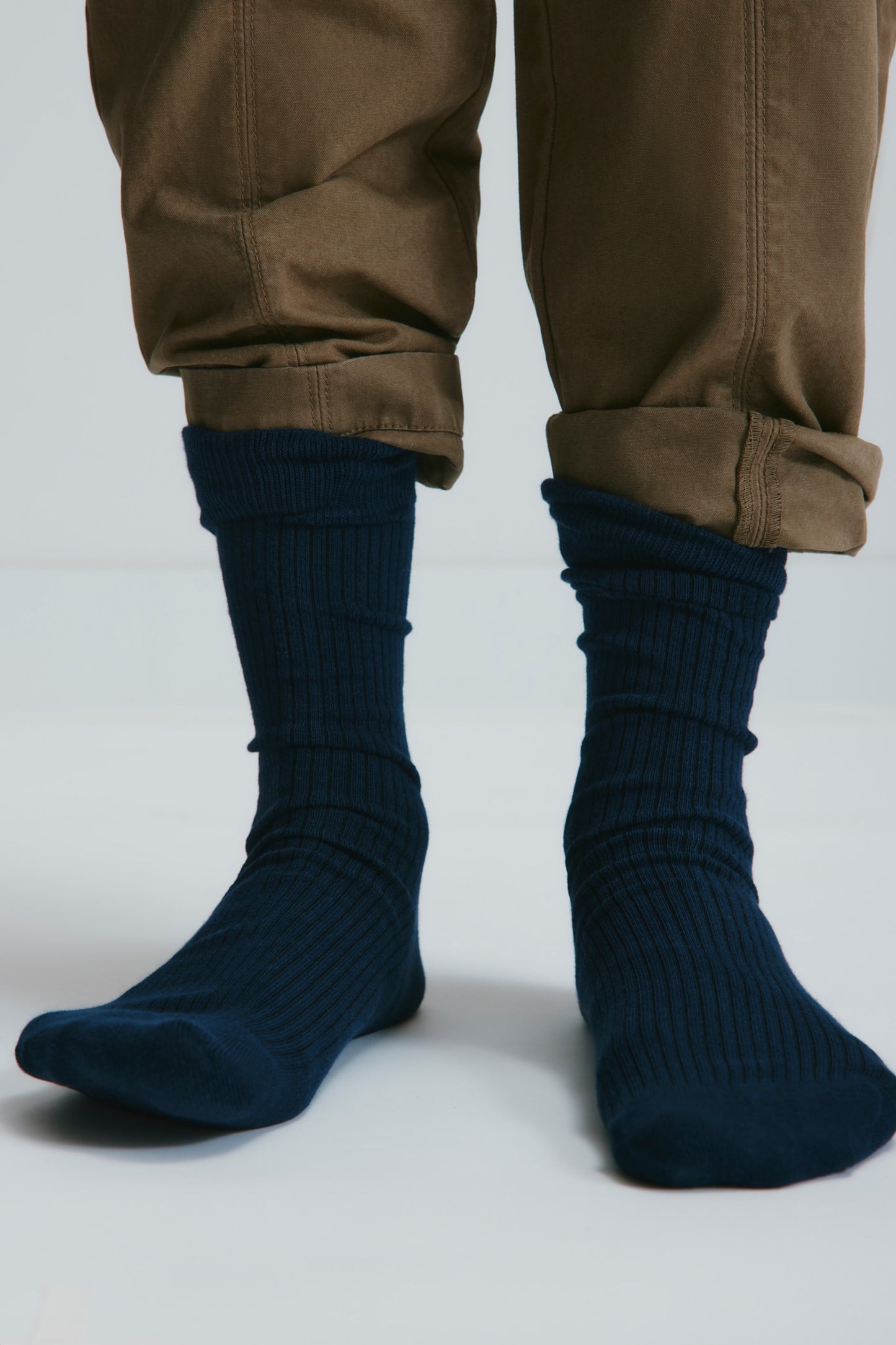 Rib Socks in Midnight