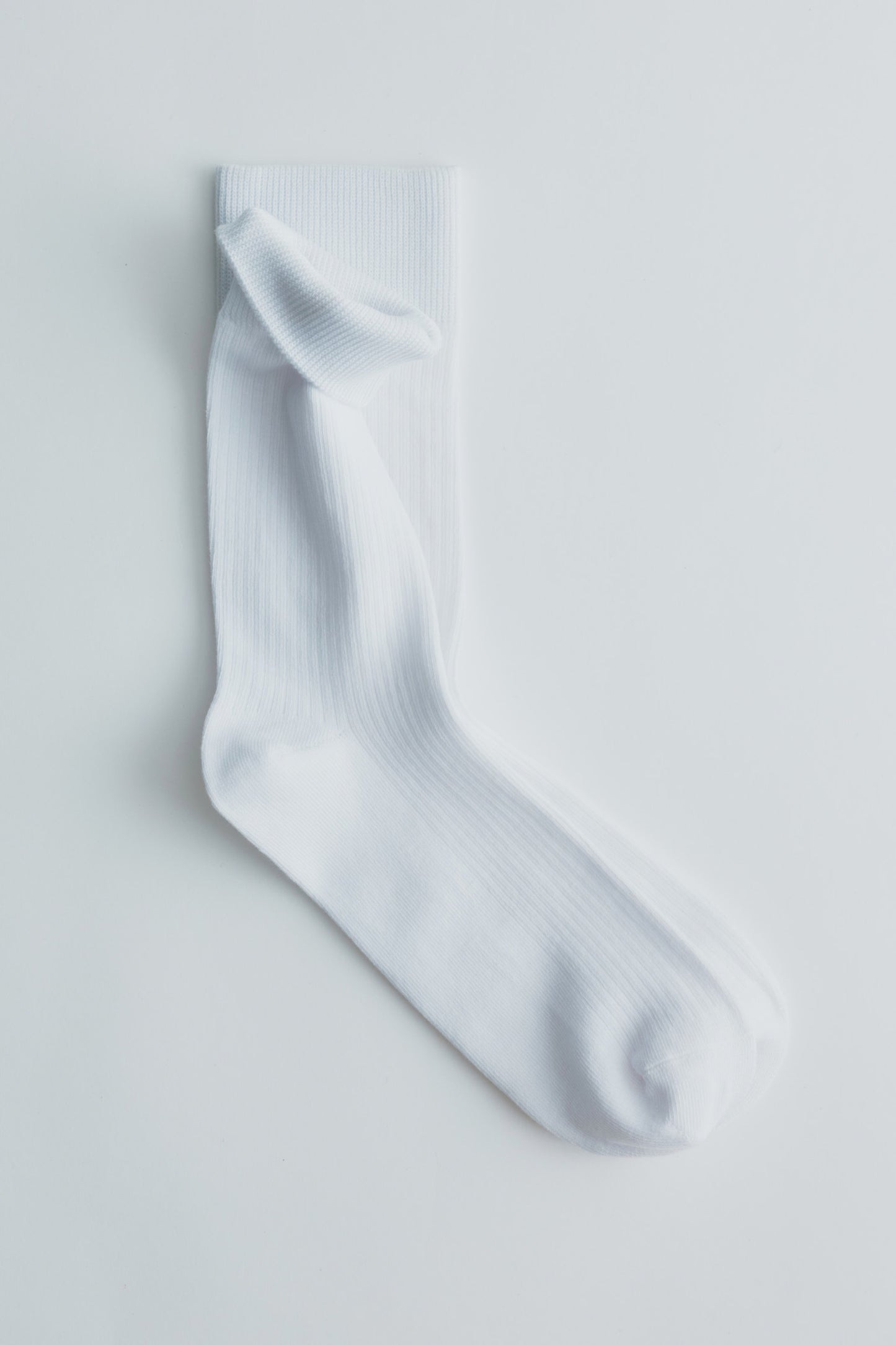 Rib Socks in White