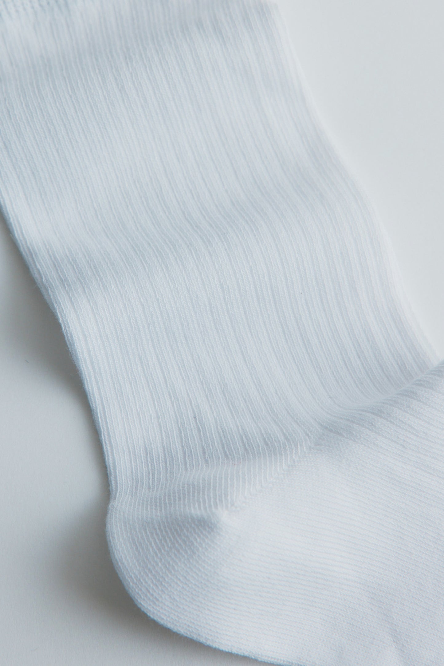 Rib Socks in White