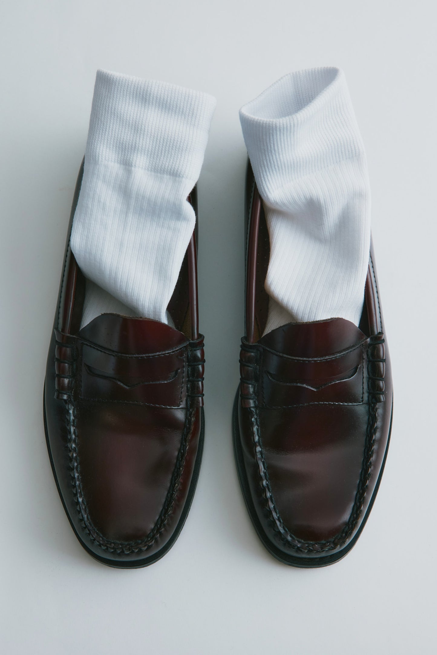 Rib Socks in White