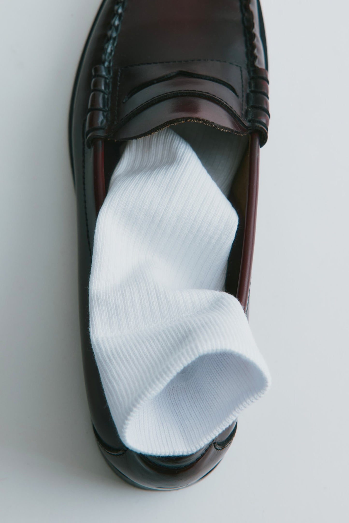 Rib Socks in White