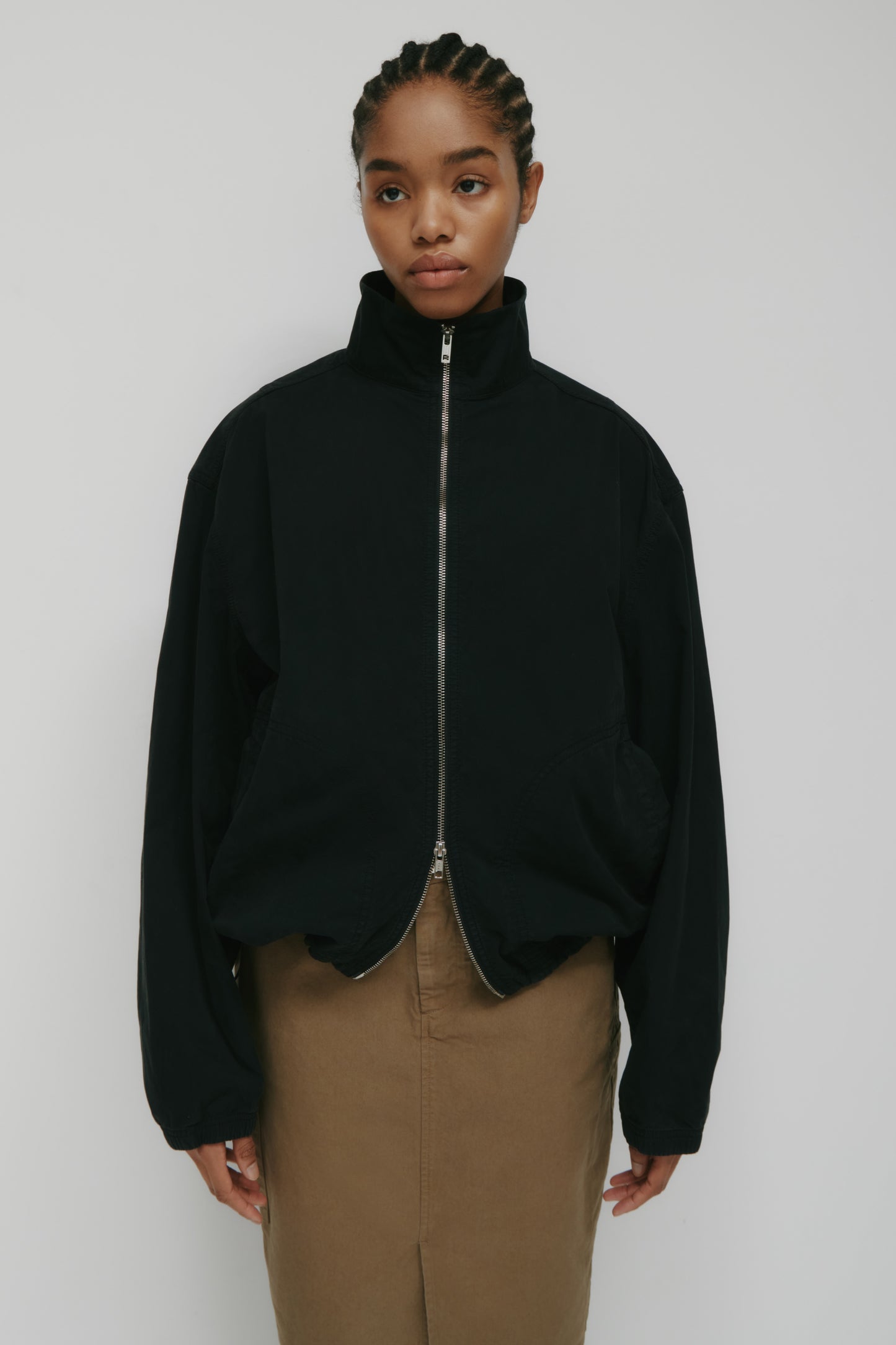 Men's Tefnut Stand Collar Jacket in Black