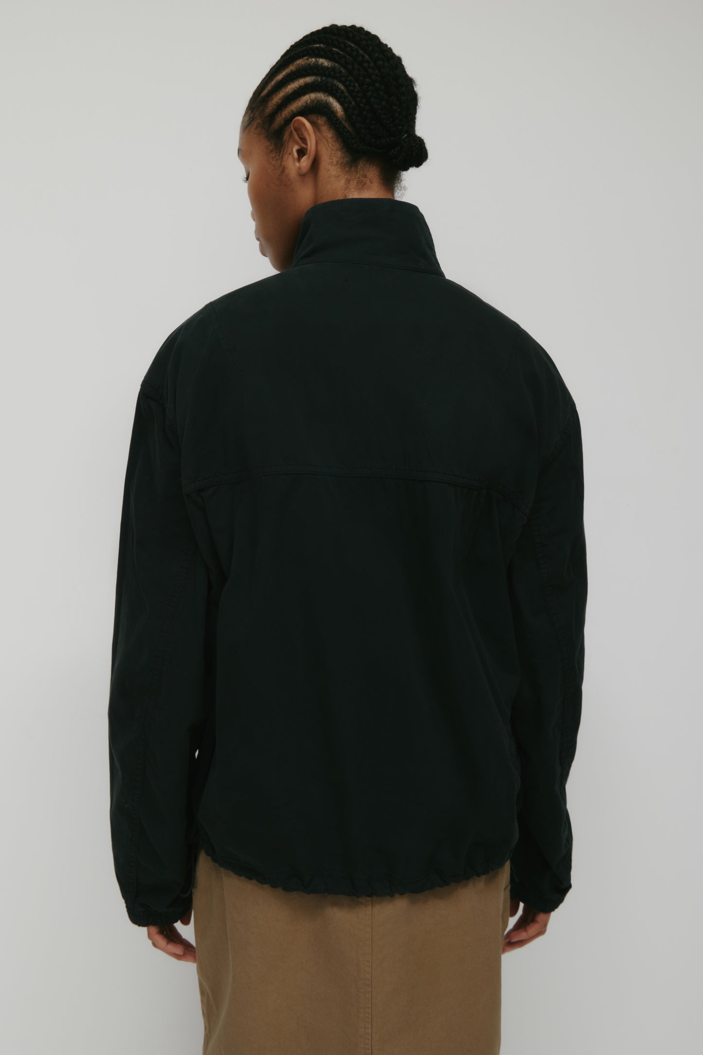 Men's Tefnut Stand Collar Jacket in Black