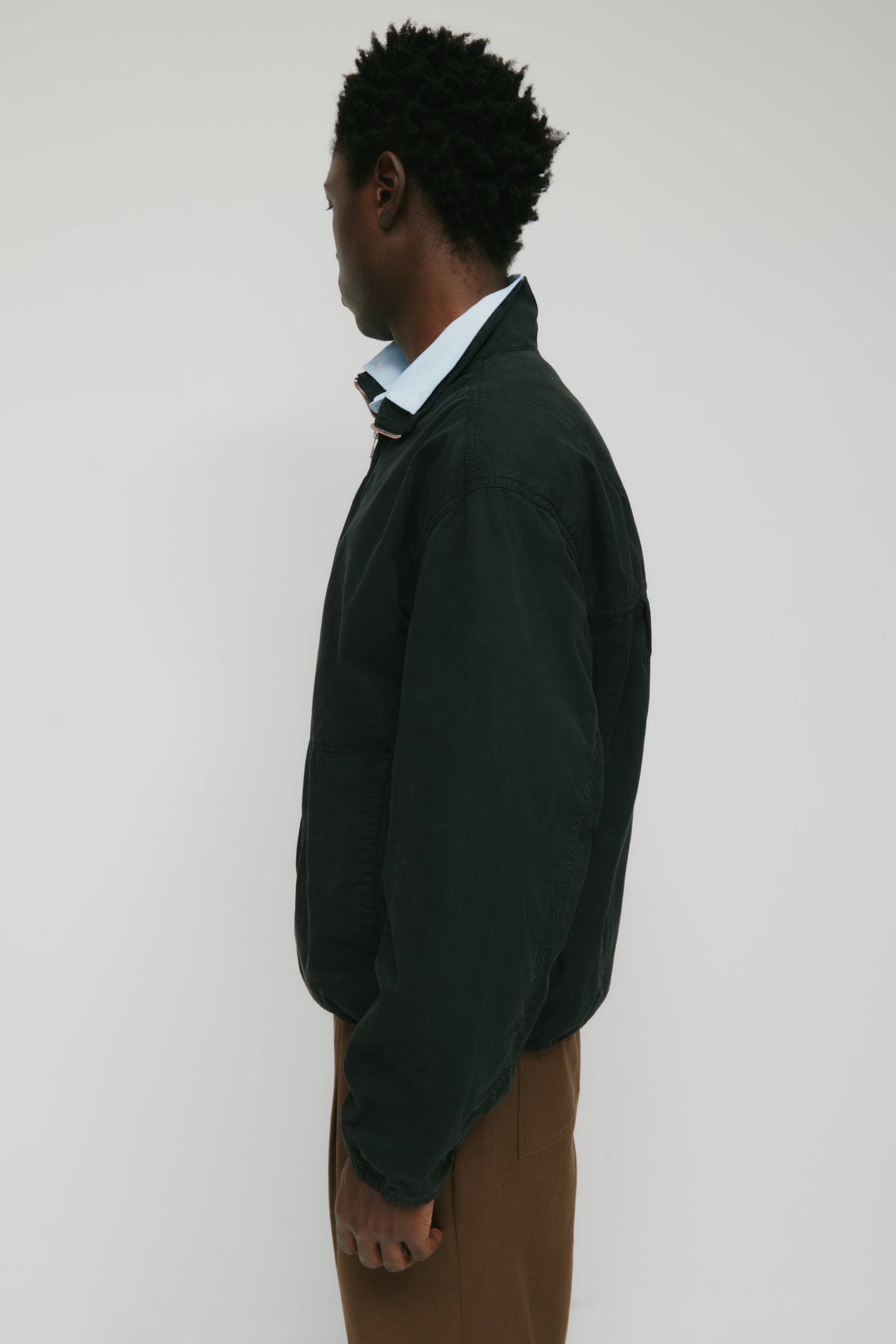 Men's Tefnut Stand Collar Jacket in Black